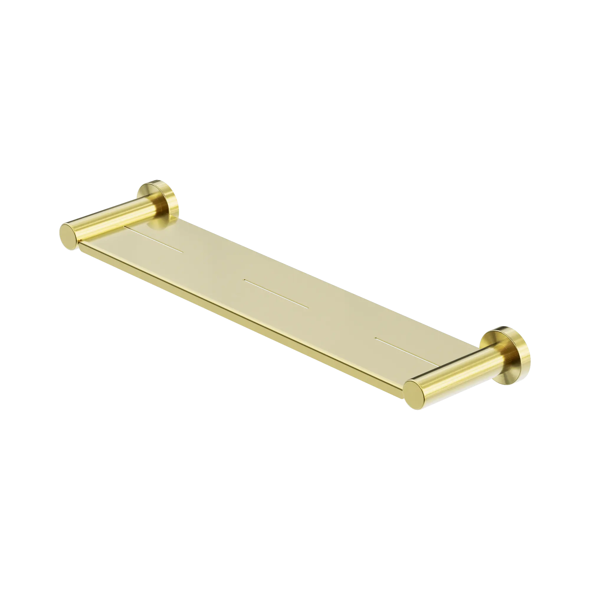 NR1987a BG Mecca Metal Shower Shelf Brushed Gold image 1
