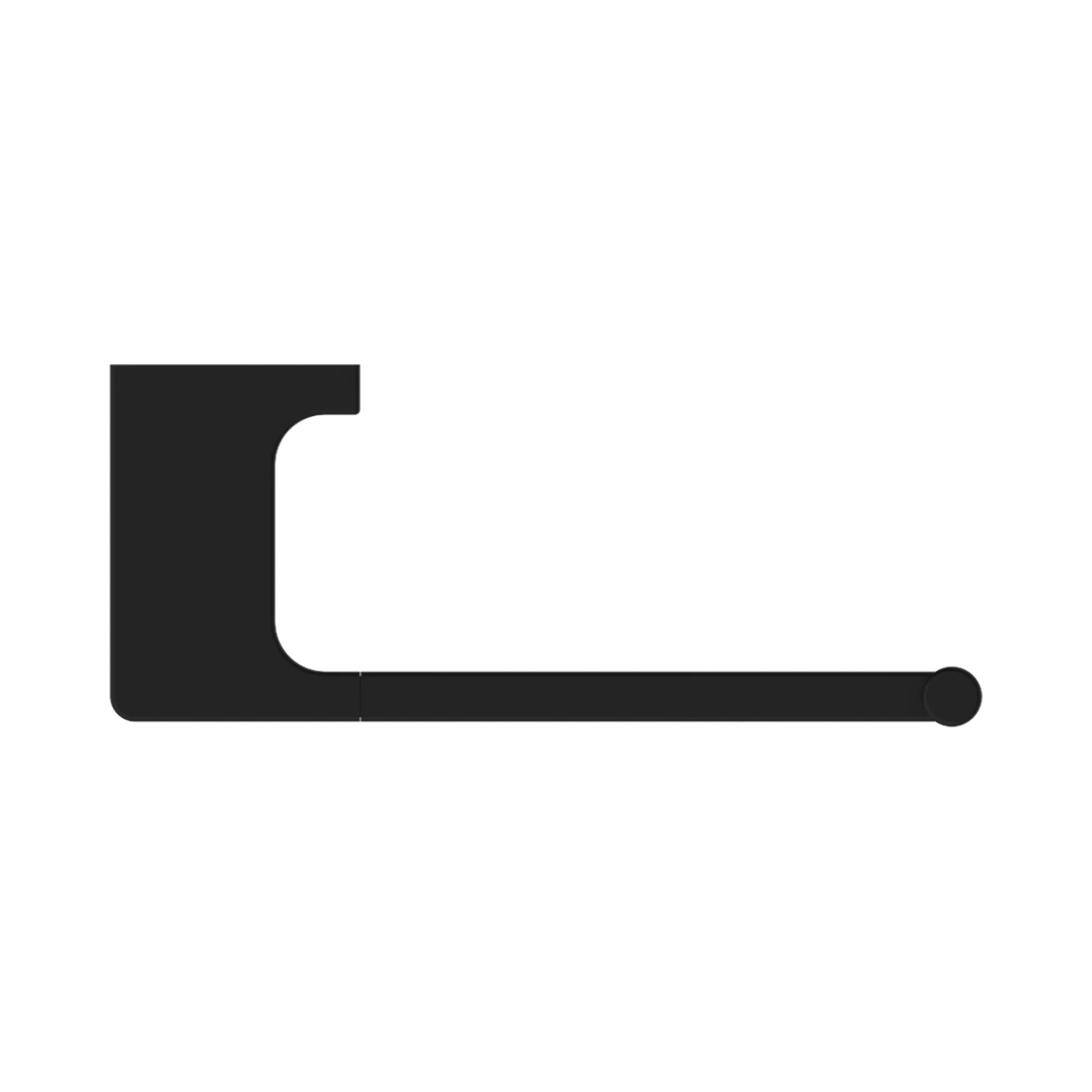 NR8086 MB Pearl Toilet Roll Holder Matte Black image 3