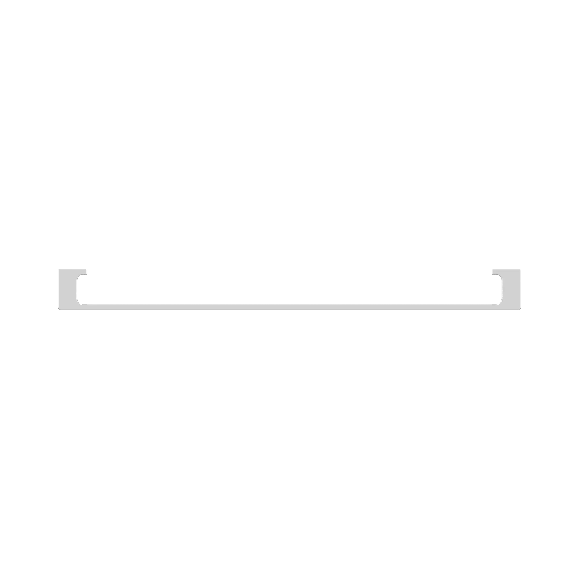 NR8030 CH Pearl Single Towel Rail 800mm Chrome image 3