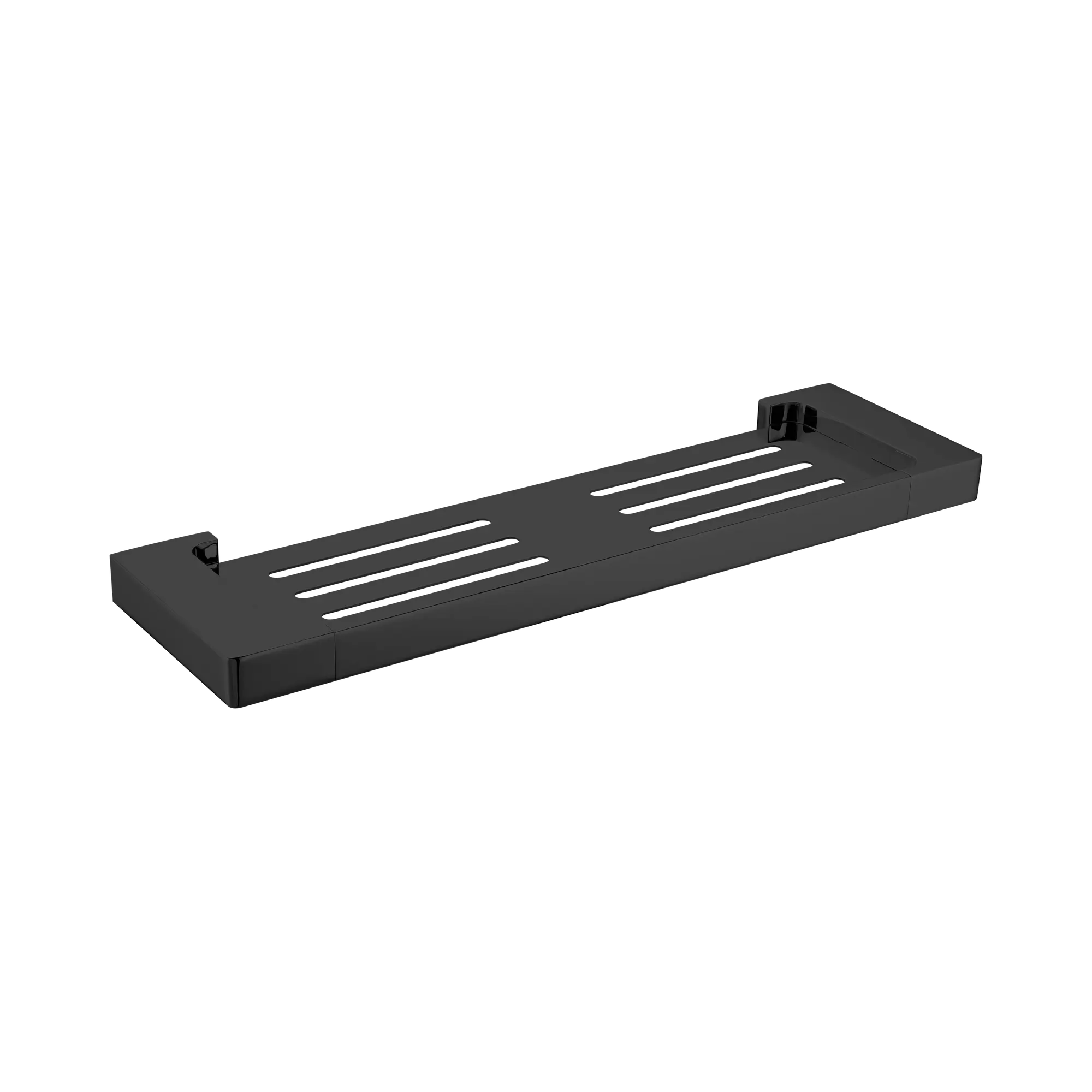 NR8087a MB Pearl Metal Shower Shelf Matte Black image 1