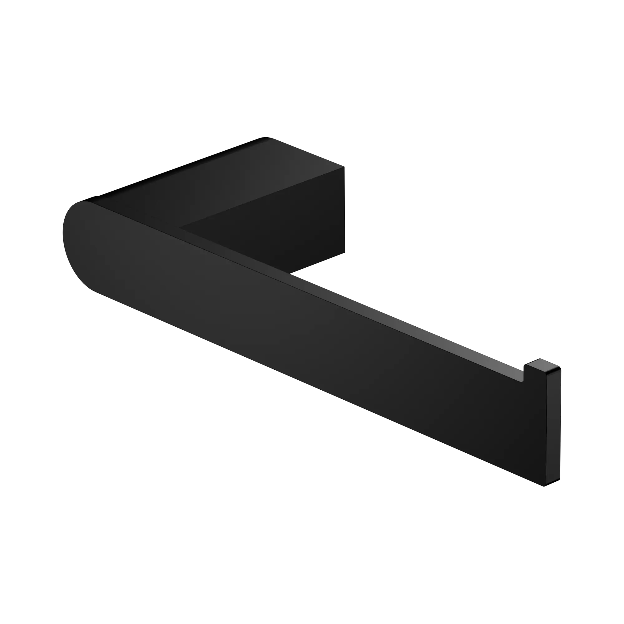 NR9086 MB Bianca Toilet Roll Holder Matte Black image 1