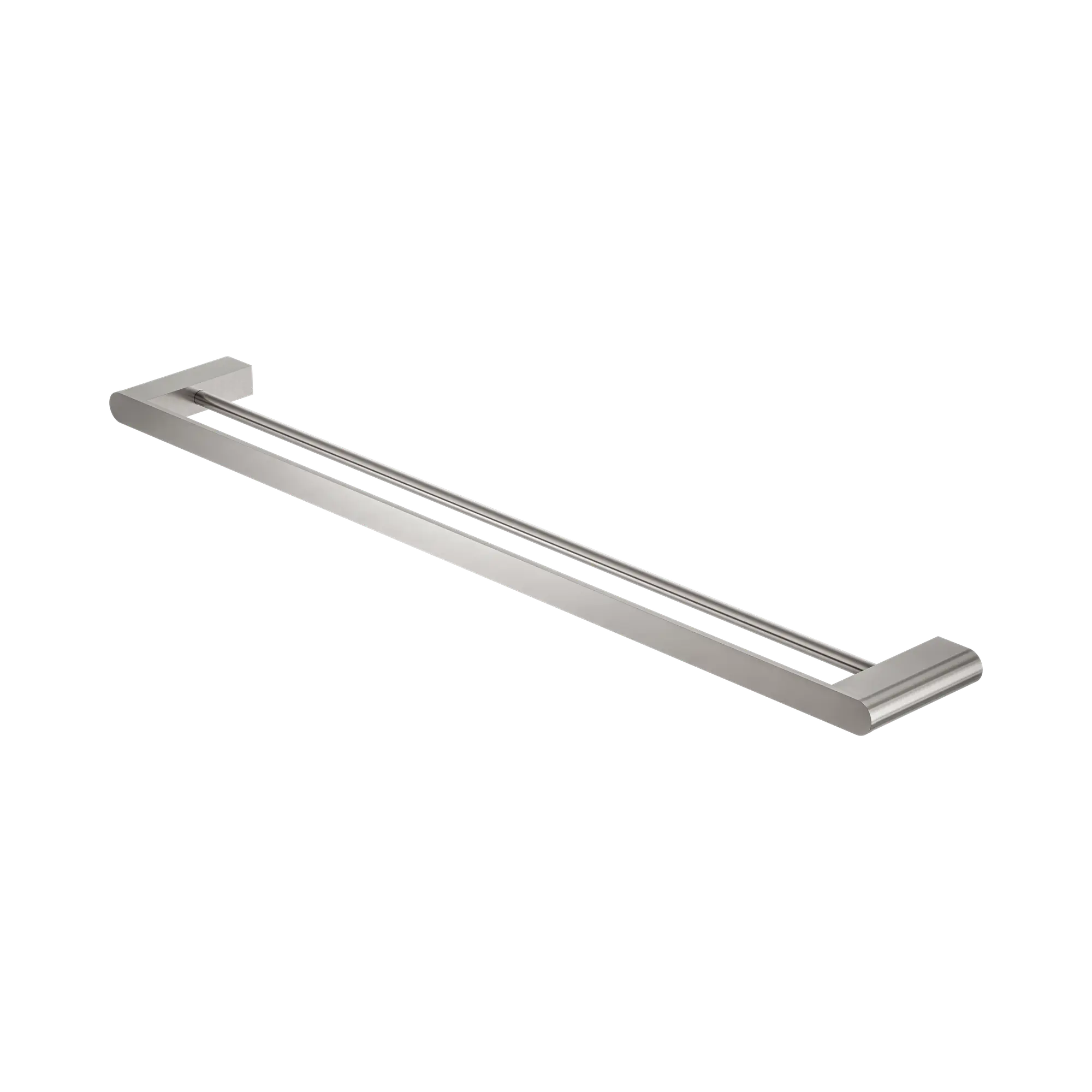 NR9030d BN Bianca Double Towel Rail 800mm Brushed Nickel image 1