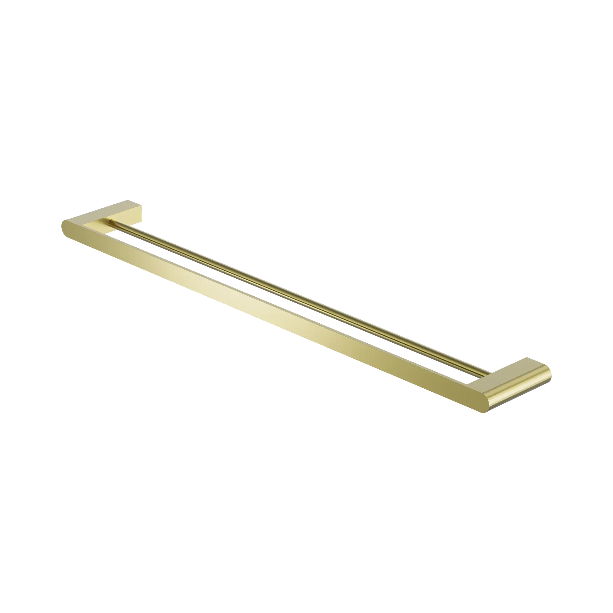 NR9030d BG Bianca Double Towel Rail 800mm Brushed Gold image 1