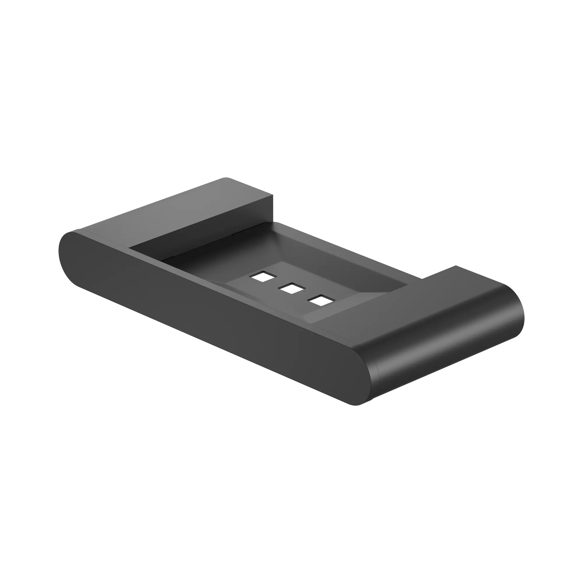 NR9081 MB Bianca Soap Dish Holder Matte Black image 1