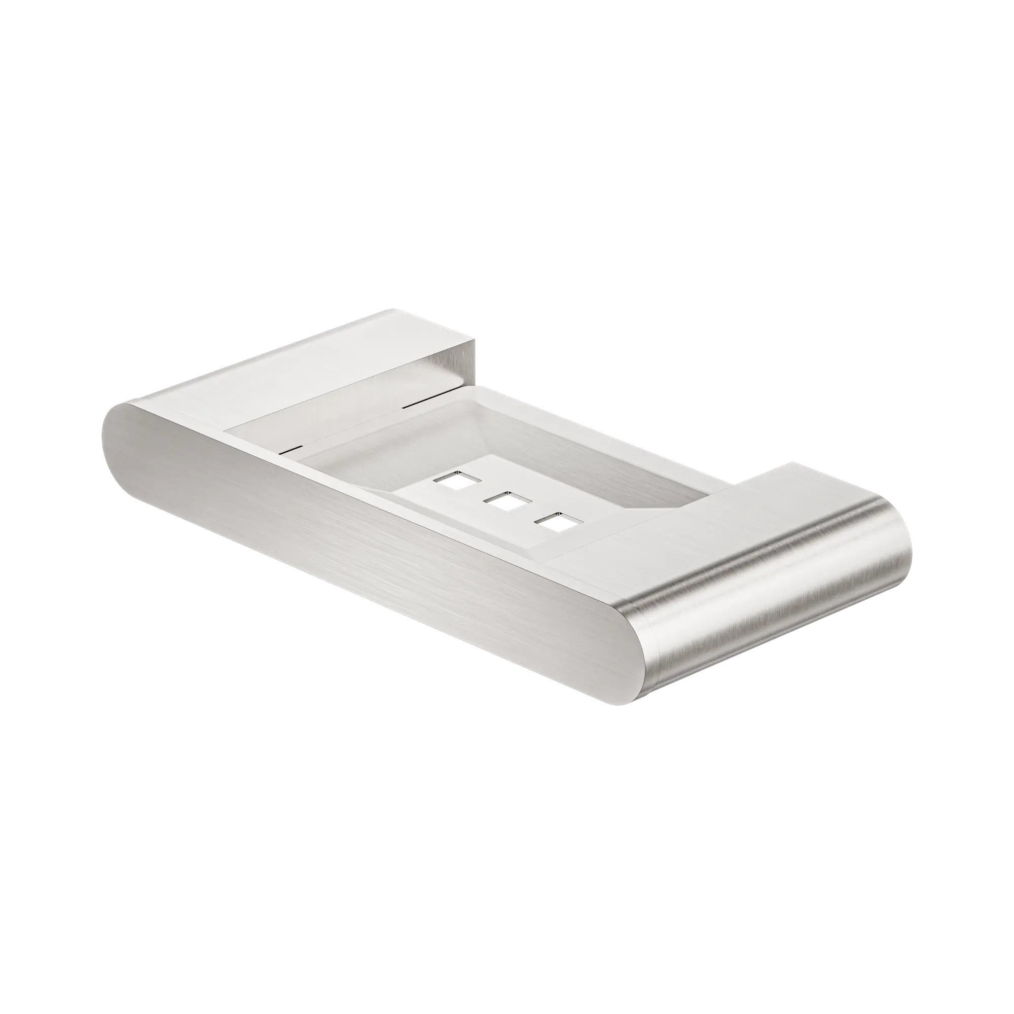 NR9081 BN Bianca Soap Dish Holder Brushed Nickel image 1