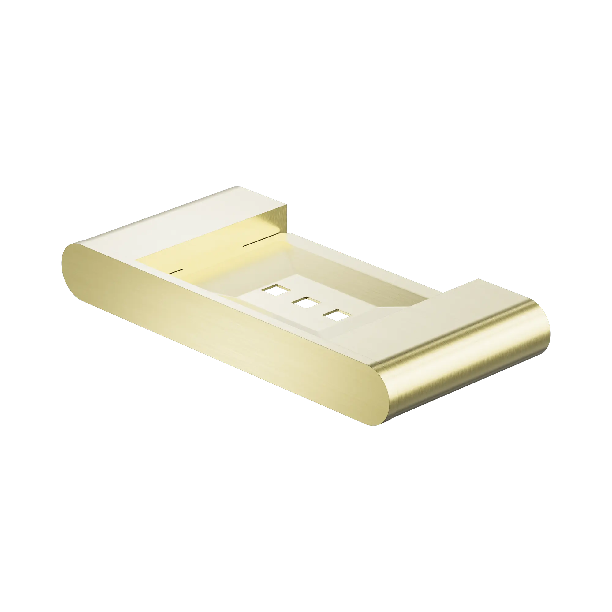 NR9081 BG Bianca Soap Dish Holder Brushed Gold image 1