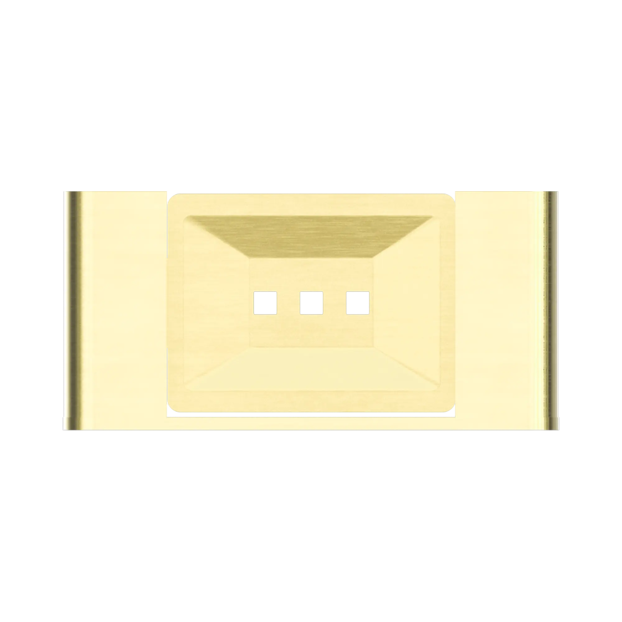 NR9081 BG Bianca Soap Dish Holder Brushed Gold image 2