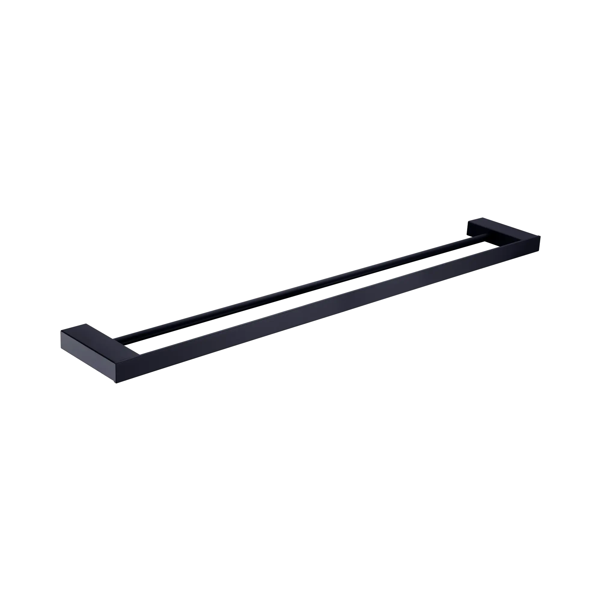 NR4624d MB Celia Double Towel Rail 600mm Matte Black image 1