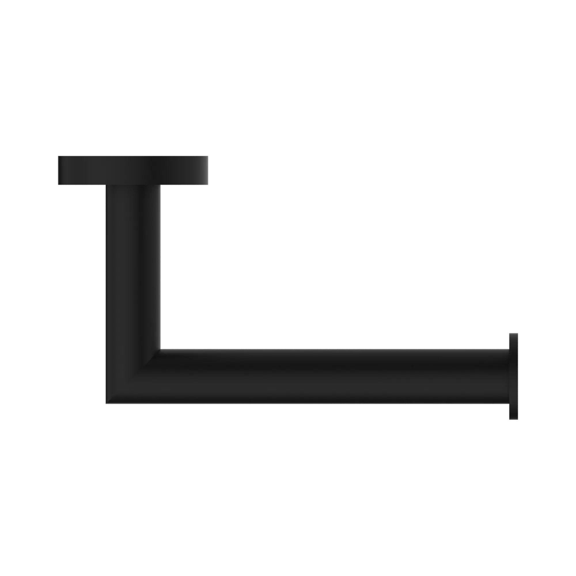 NR3686w MB Dolce Toilet Roll Holder Matte Black image 3