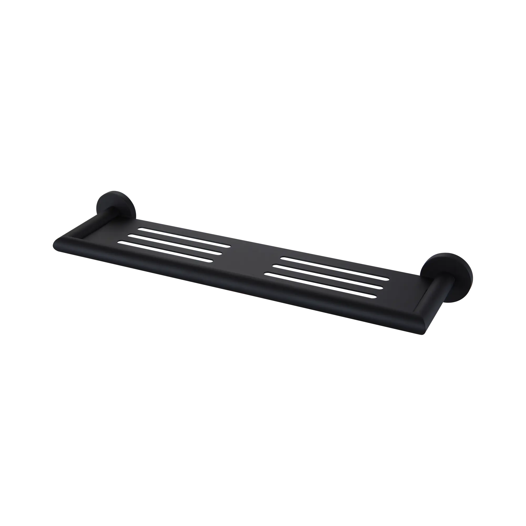 NR3687a MB Dolce Metal Shower Shelf Matte Black image 1