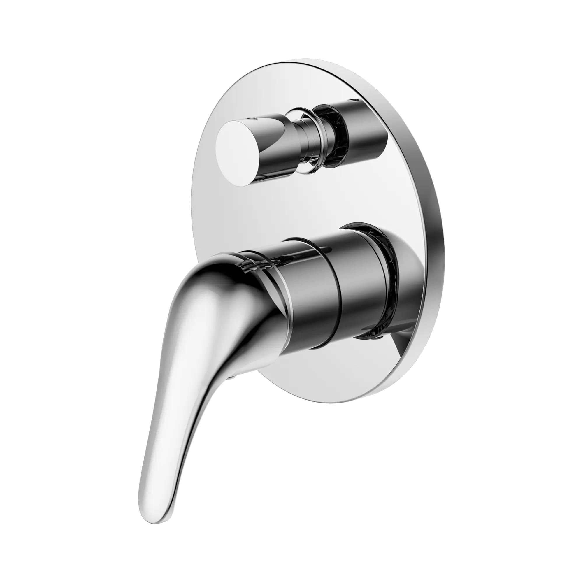 NR110009a CH Classic Shower Mixer With Divertor Chrome image 1