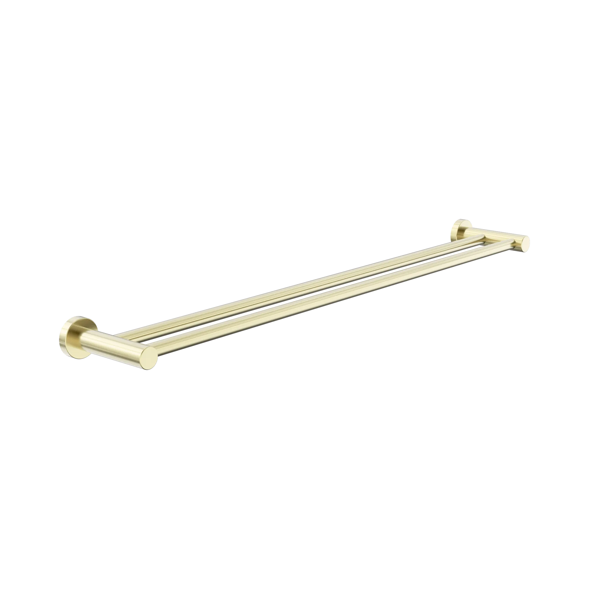 NR2030d BG Dolce II Double Towel Rail 800mm Brushed Gold image 1