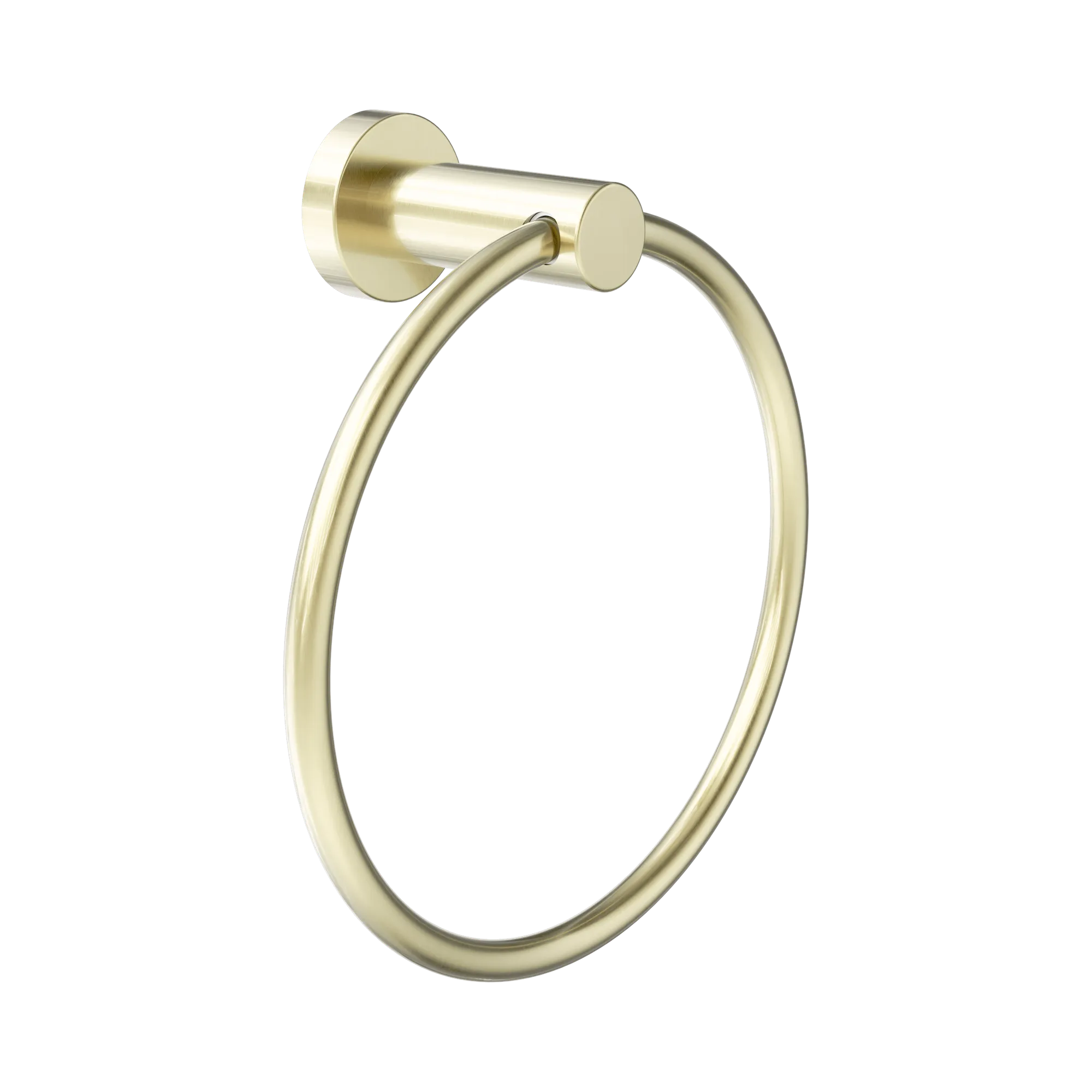 NR2080 BG Dolce II Hand Towel Ring Brushed Gold image 1