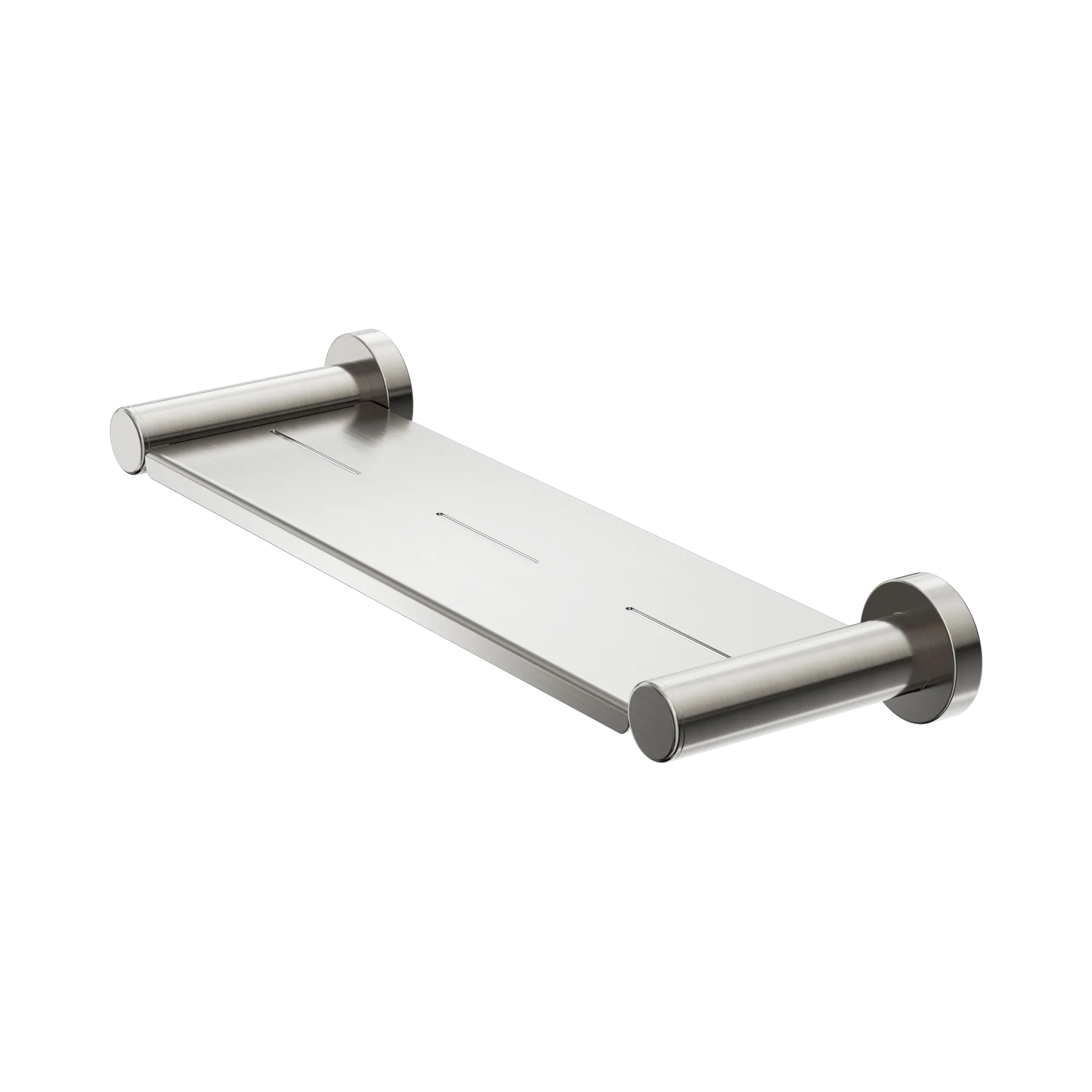NR2087a BN Dolce II Metal Shower Shelf Brushed Nickel image 1