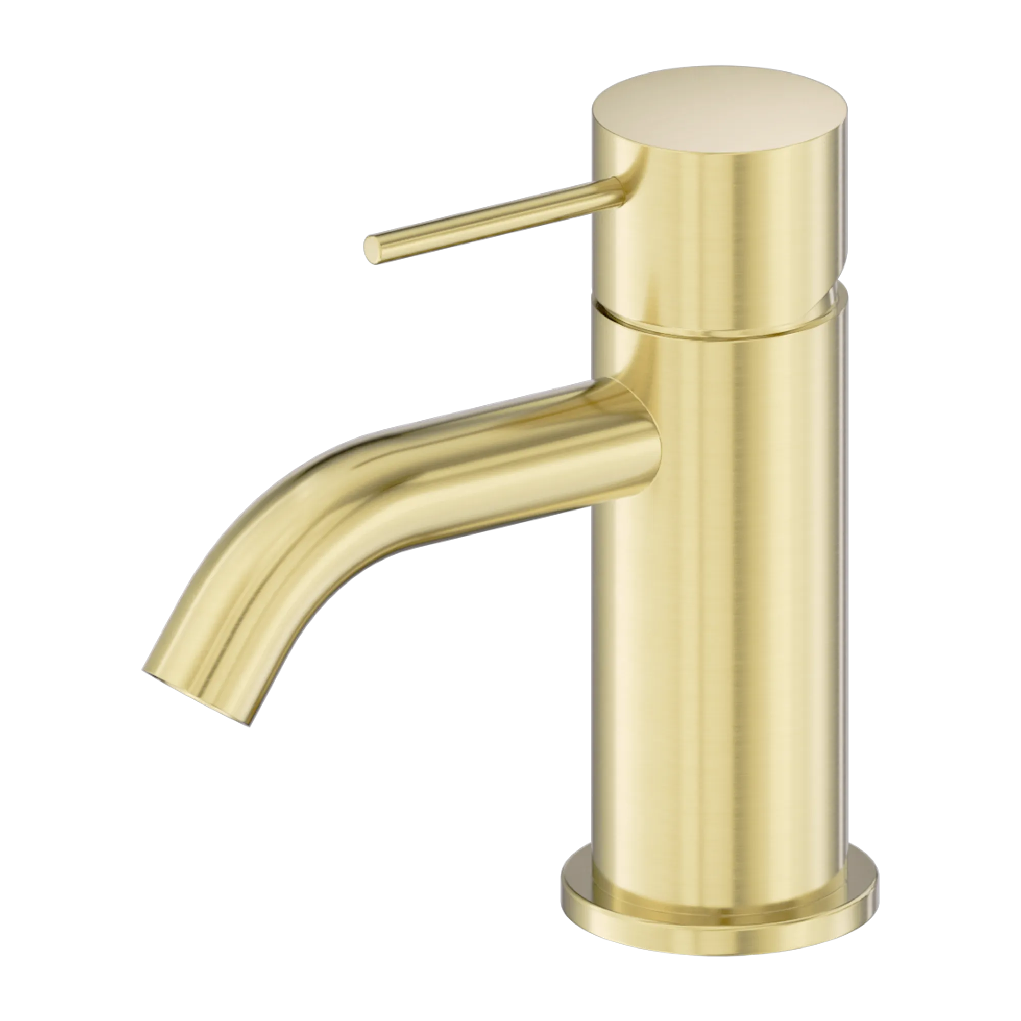 NR221901 FBG Mecca Mini Basin Mixer Brushed Gold image 1