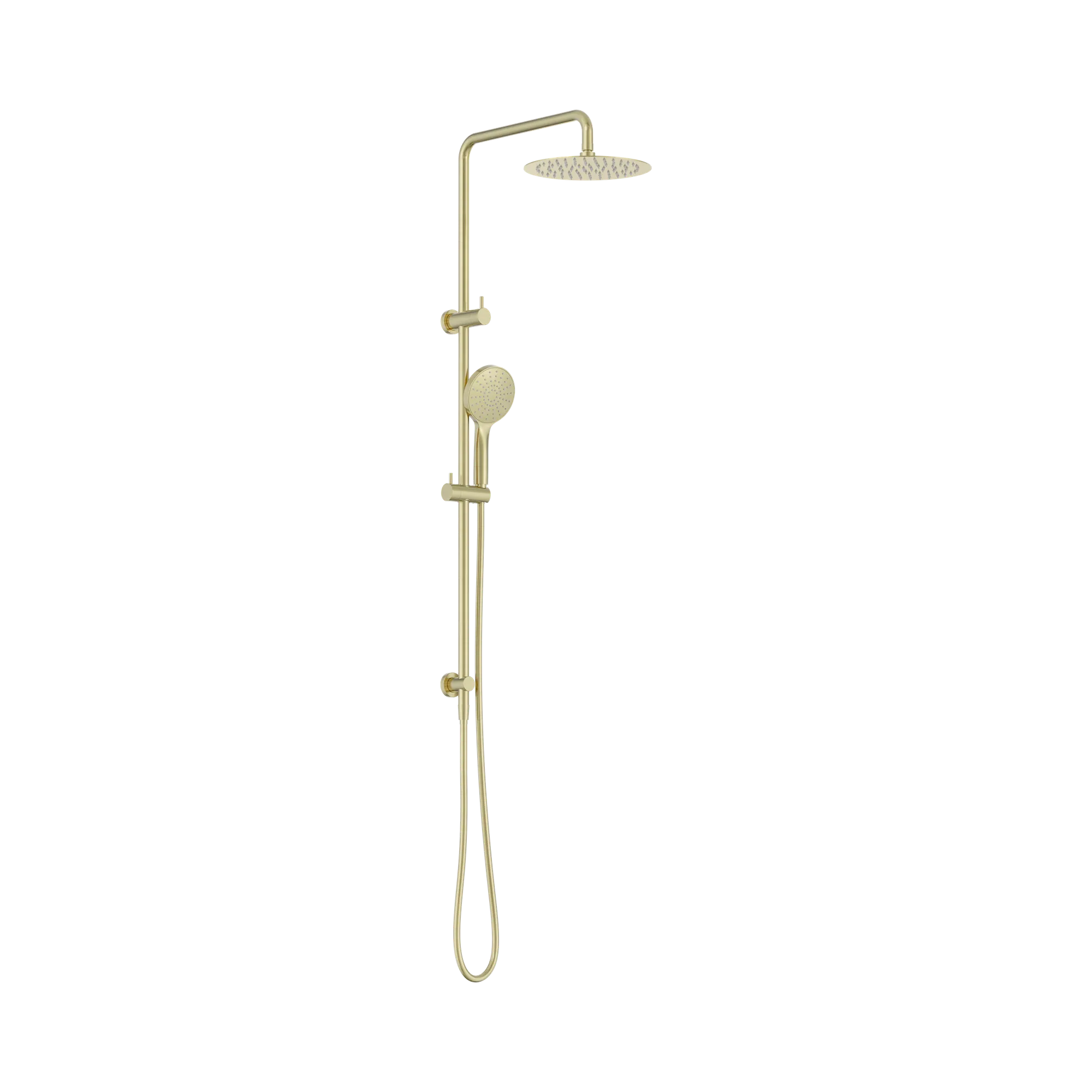 NR232105g BG Dolce II Twin Shower Brushed Gold image 1