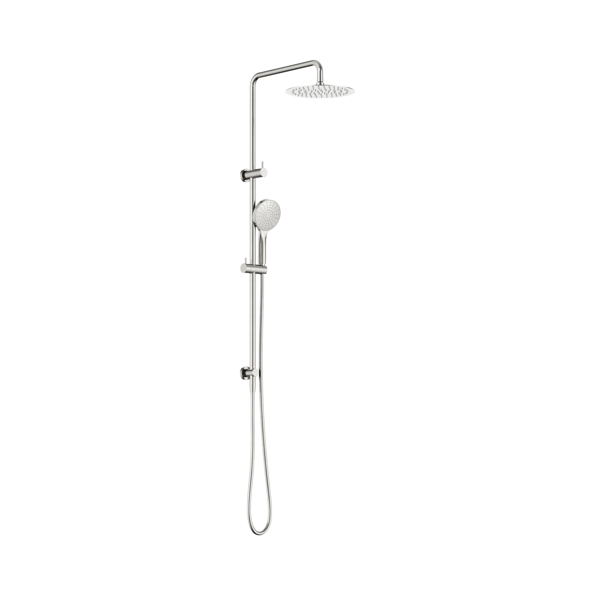 NR232105g BN Dolce II Twin Shower Brushed Nickel image 1