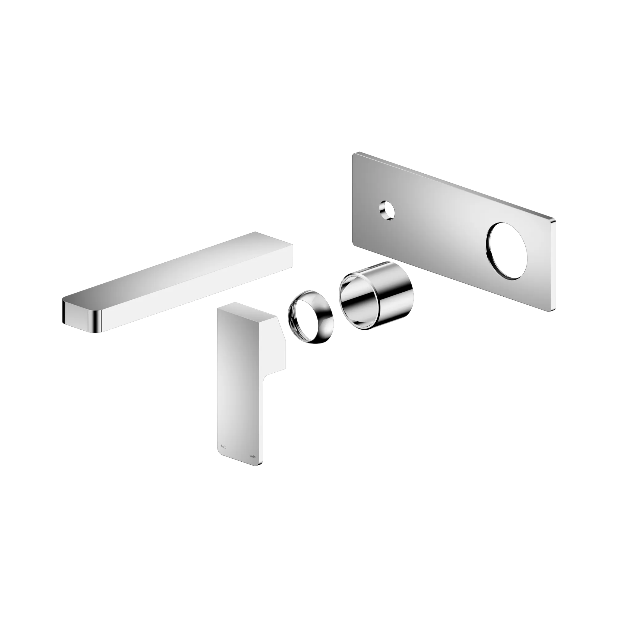 NR301510at CH Celia Wall Basin Bath Mixer Trim Kits Only Chrome image 1