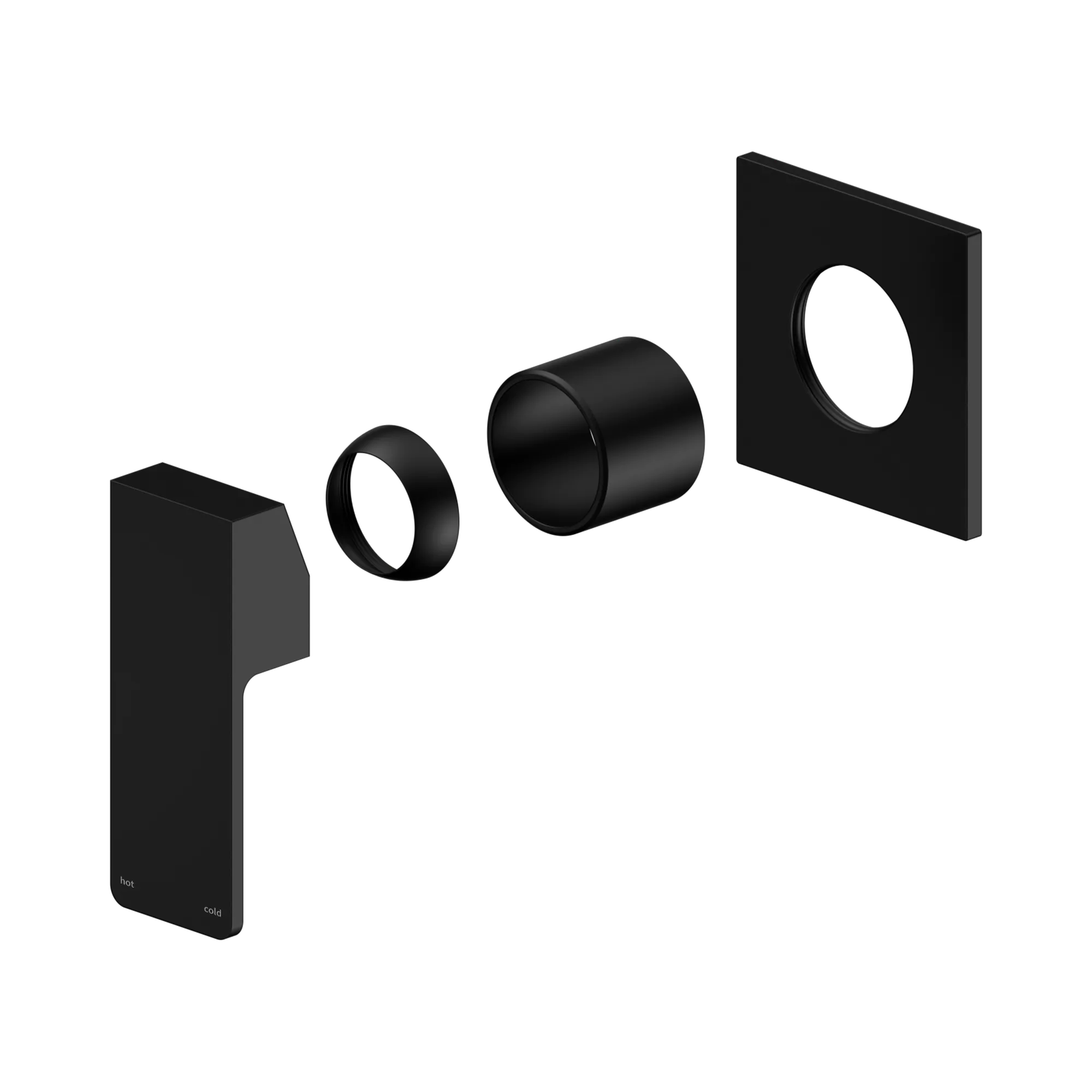 NR301511t MB Celia Shower Mixer Trim Kits Only Matte Black image 1