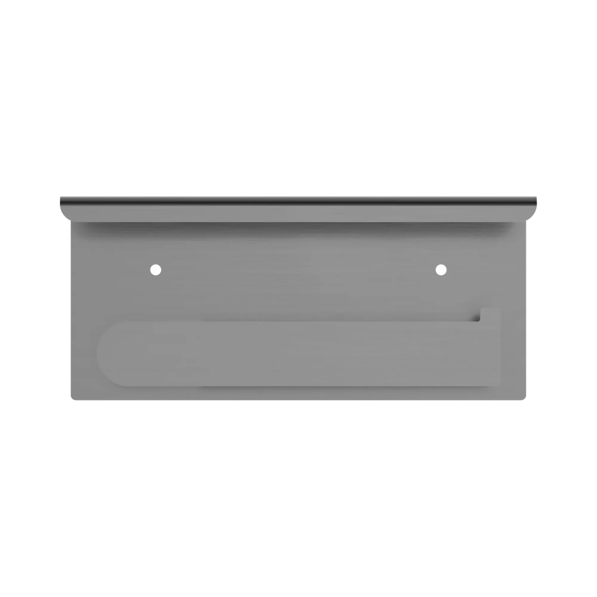 NR9086a GM Bianca Toilet Roll Holder With Phone Holder Gun Metal image 3