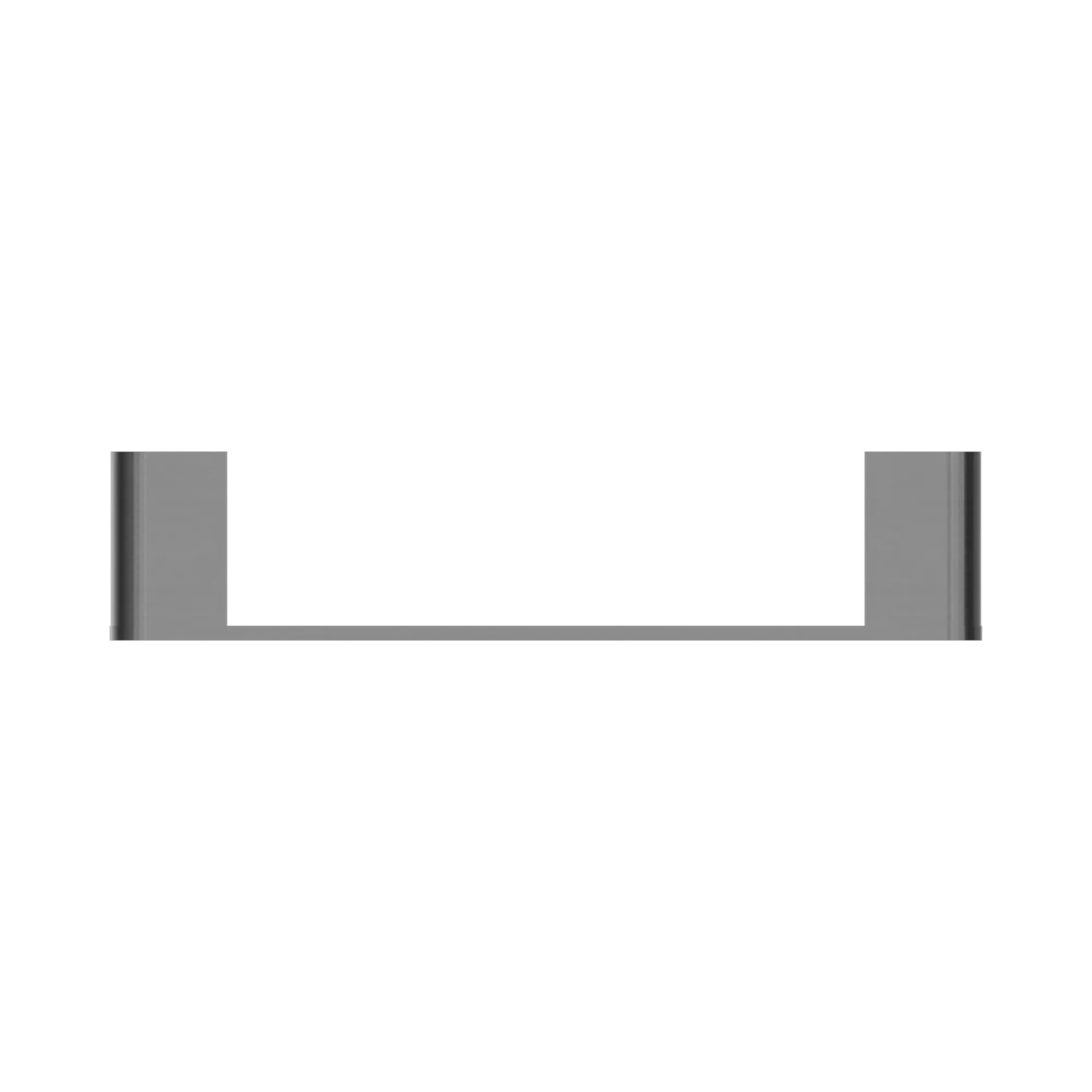 NR9080 GM Bianca Hand Towel Rail Gun Metal image 3