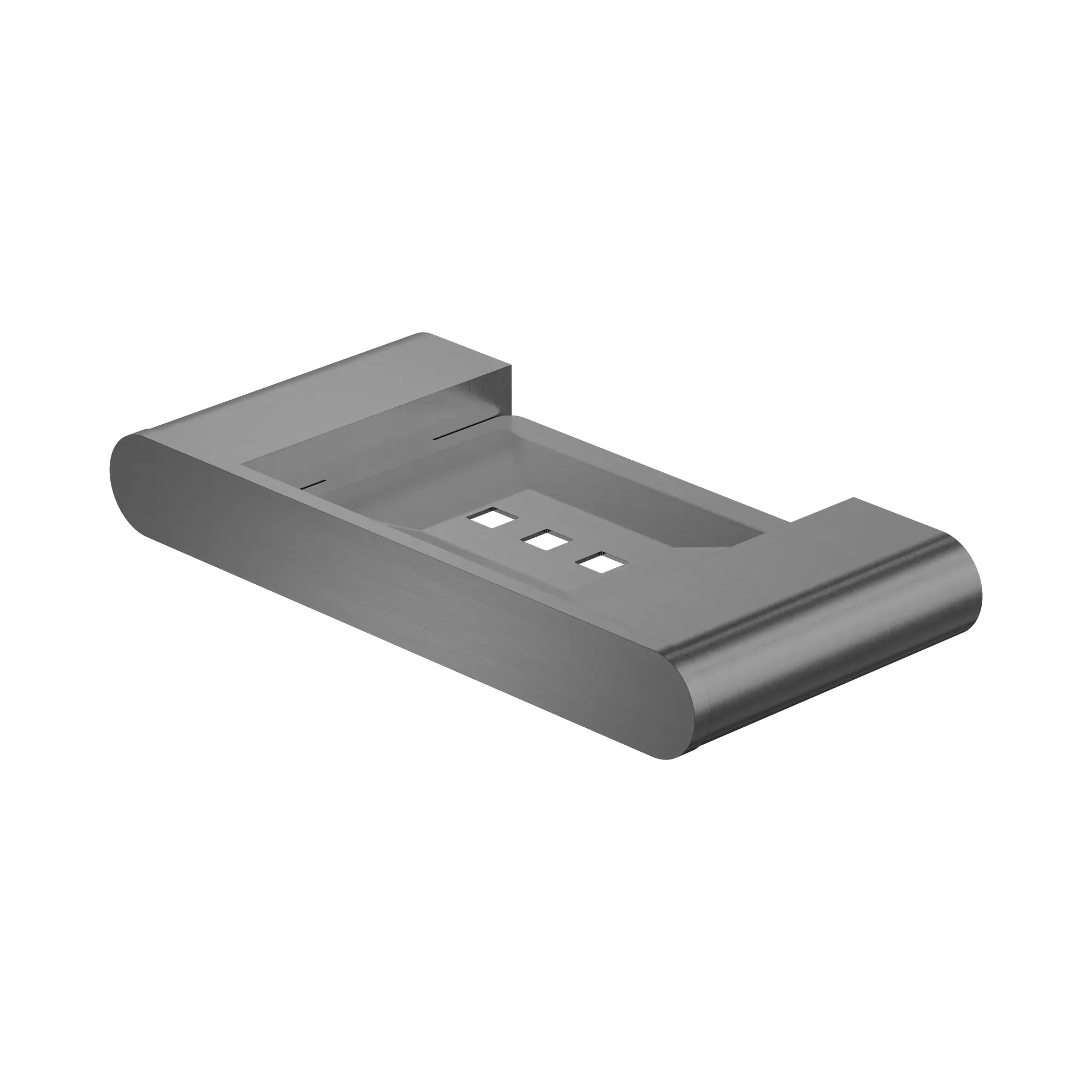 NR9081 GM Bianca Soap Dish Holder Gun Metal image 1