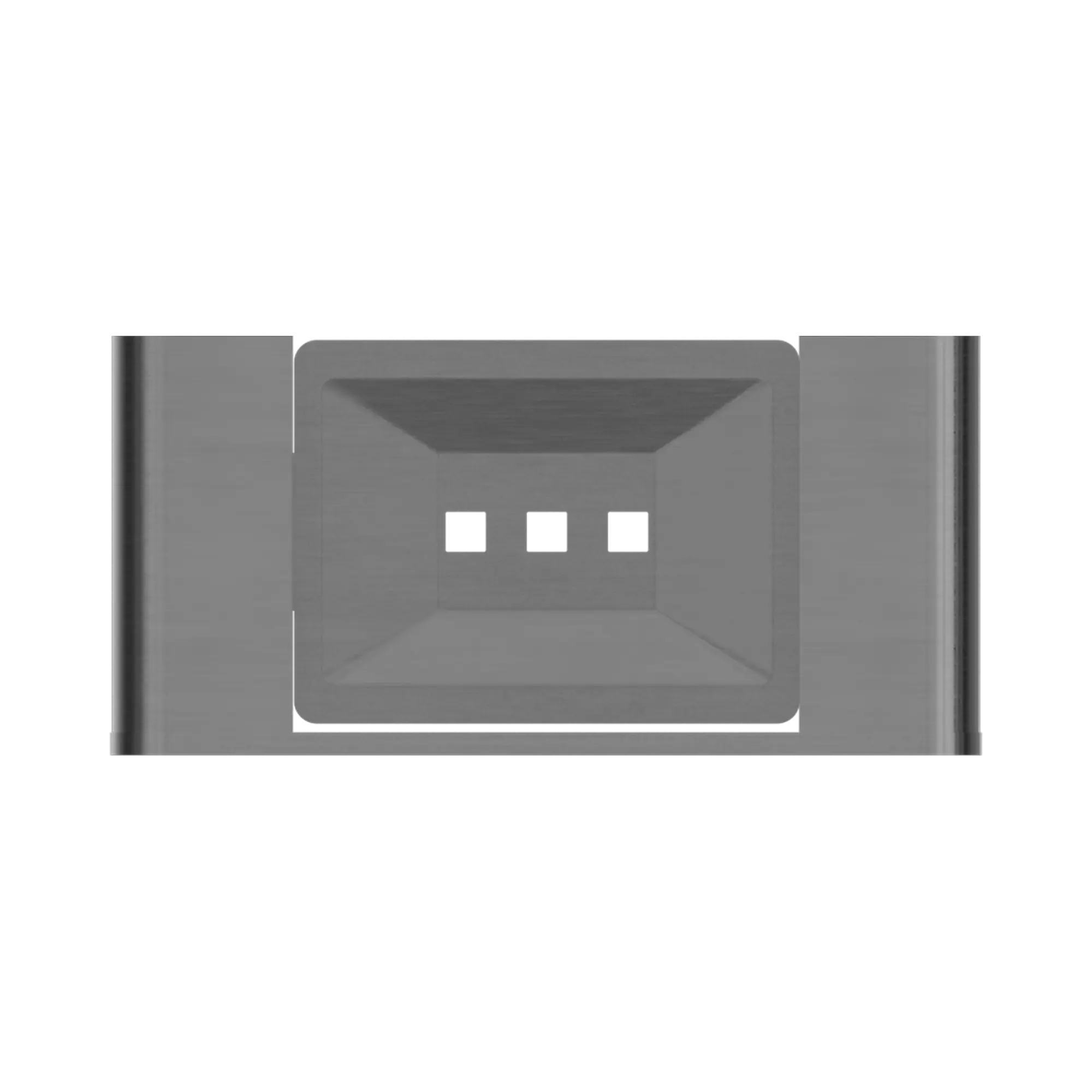 NR9081 GM Bianca Soap Dish Holder Gun Metal image 3