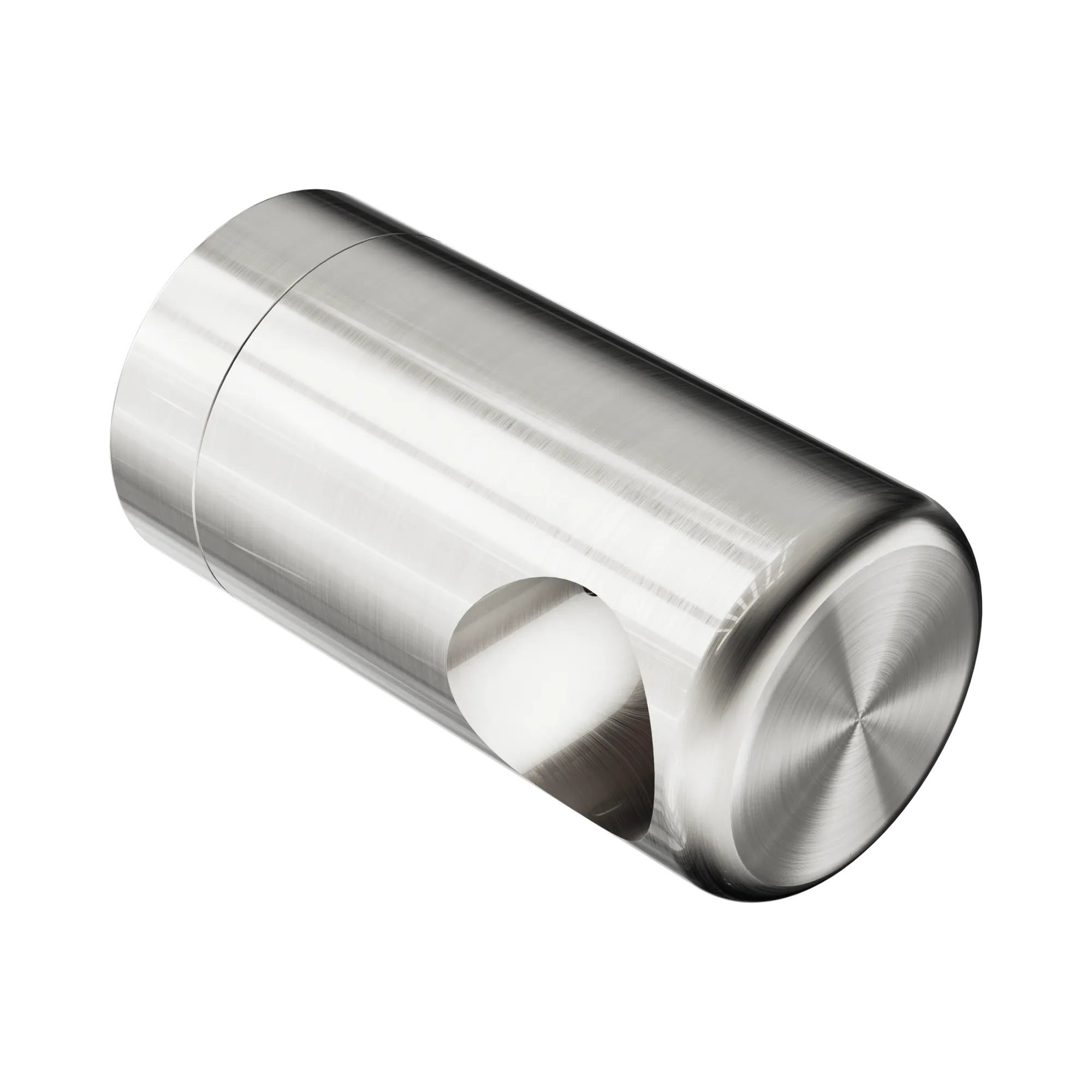 NR5390420 BN Mecca Care Make Your Own 25mm Grab Rail End Bracket Brushed Nickel image 1