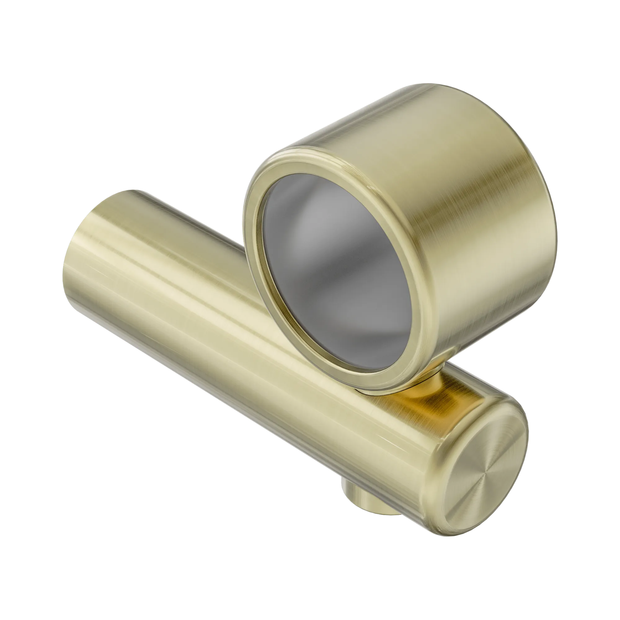 NR5390429 BG Mecca Care Make Your Own 32mm Hand Rail Undermount Mid Bracket Brushed Gold image 1