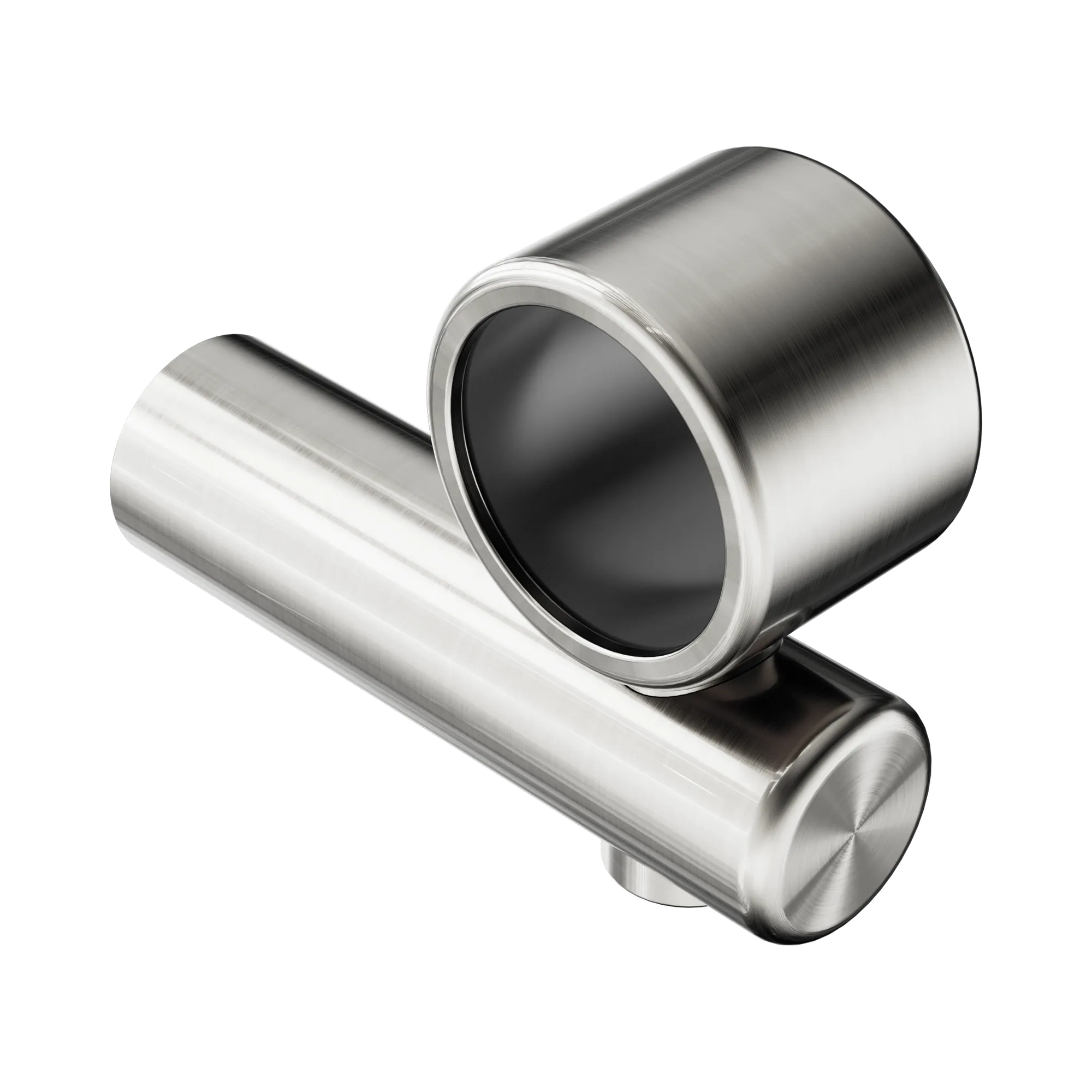 NR5390429 BN Mecca Care Make Your Own 32mm Hand Rail Undermount Mid Bracket Brushed Nickel image 1