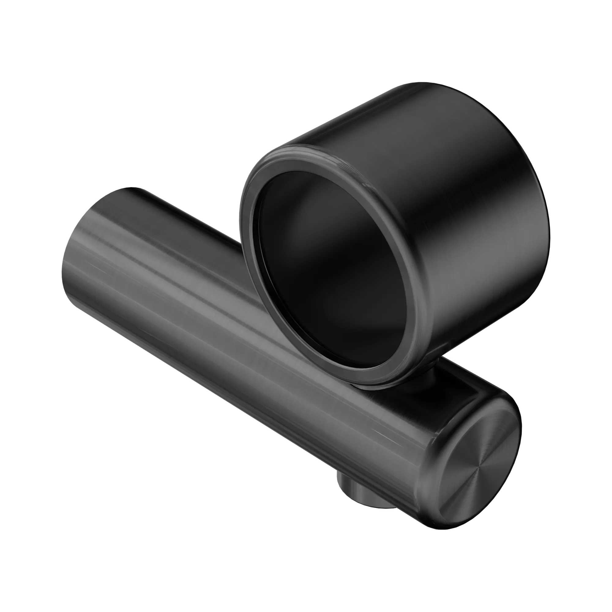 NR5390429 GM Mecca Care Make Your Own 32mm Hand Rail Undermount Mid Bracket Gun Metal image 1