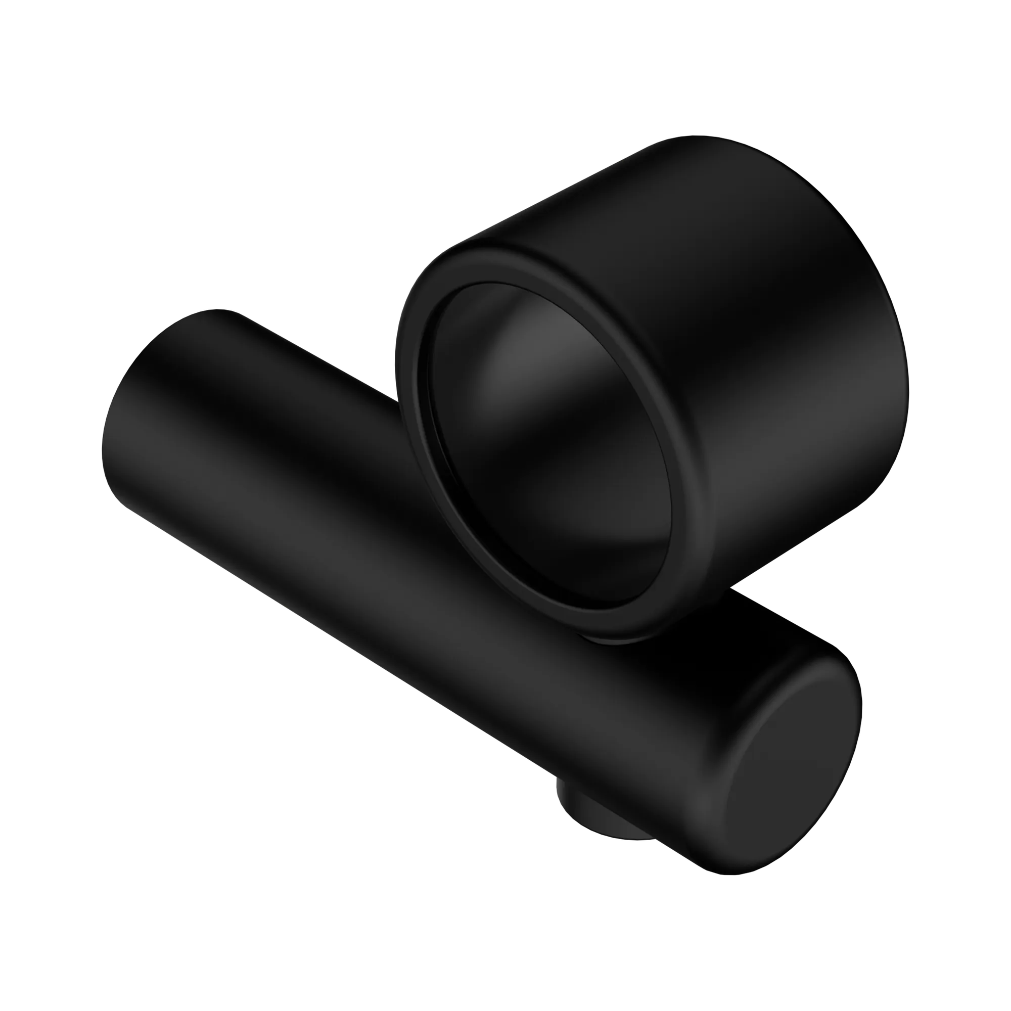 NR5390429 MB Mecca Care Make Your Own 32mm Hand Rail Undermount Mid Bracket Matte Black image 1