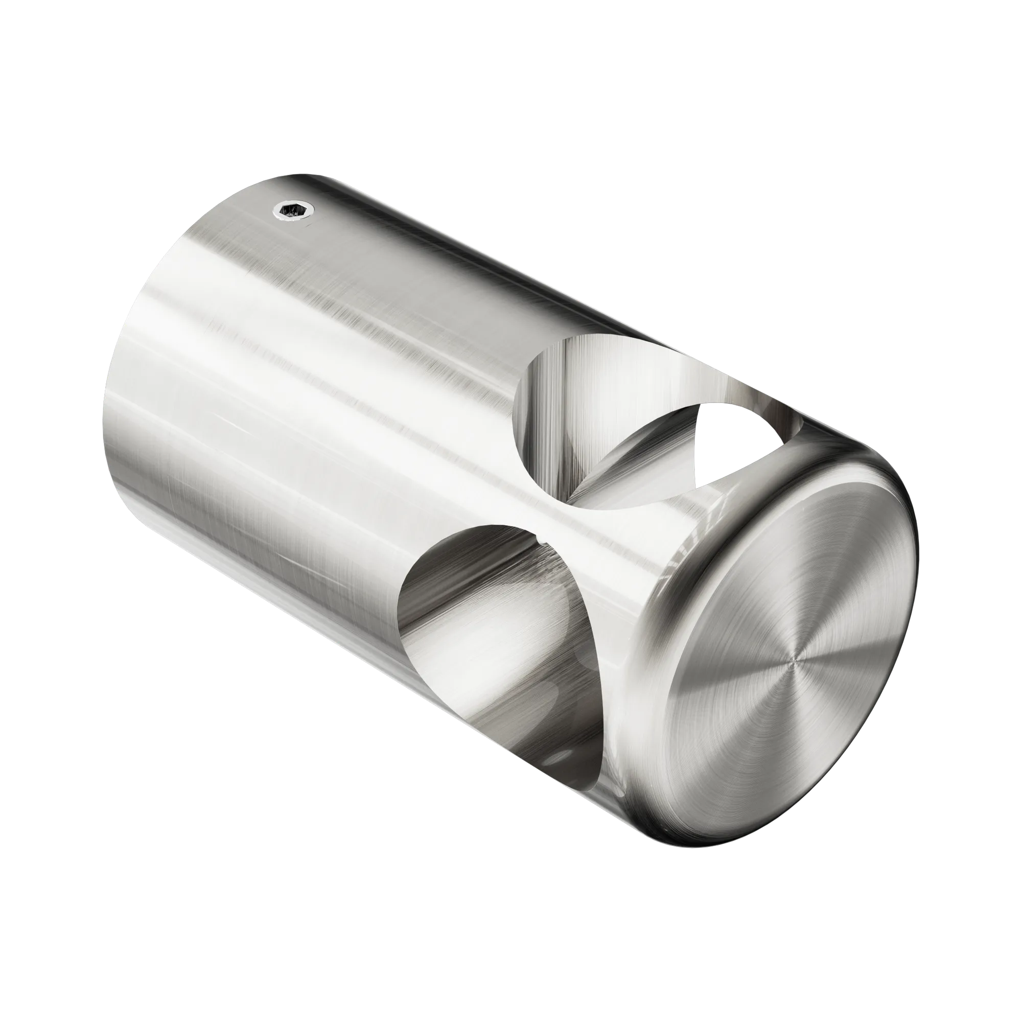 NR5390430 BN Mecca Care Make Your Own 32mm Grab Rail T Bar Bracket Brushed Nickel image 1