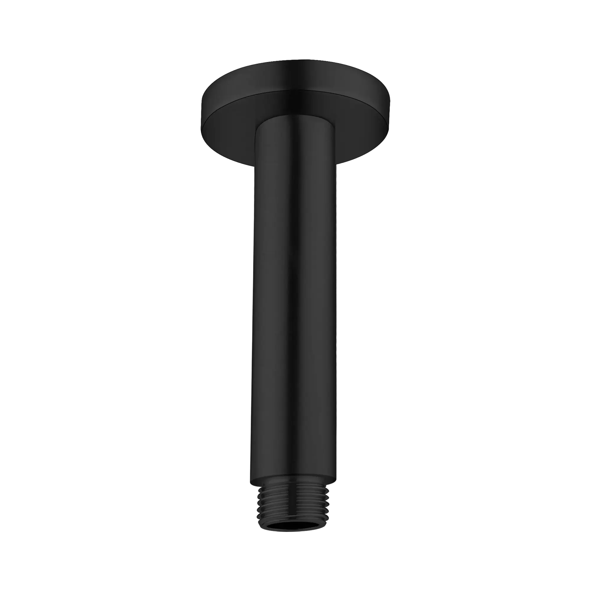 NR503100 MB Round Ceiling Arm 100mm Length Matte Black image 1