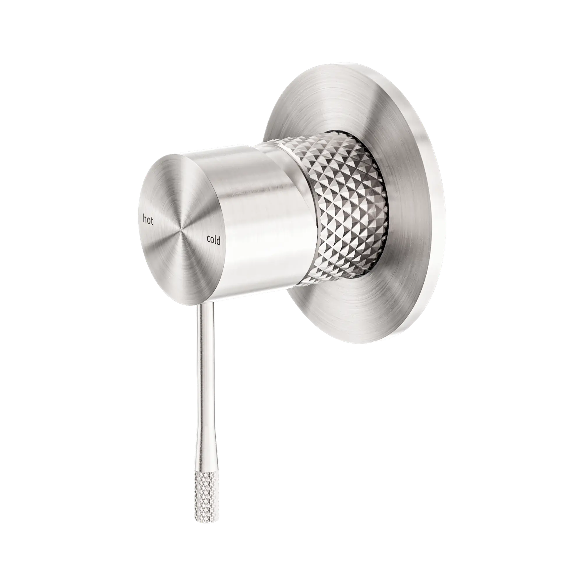 NR251909 BN Opal Shower Mixer 80mm Plate Brushed Nickel image 1