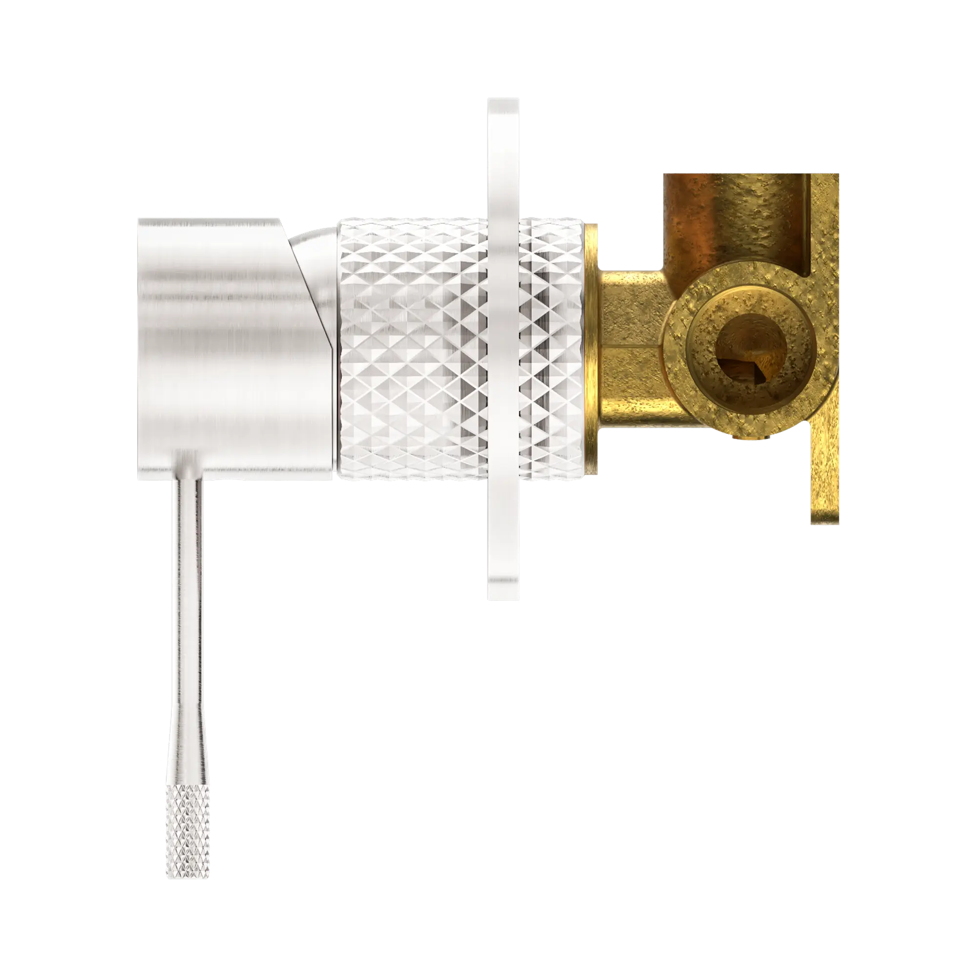 NR251909 BN Opal Shower Mixer 80mm Plate Brushed Nickel image 3