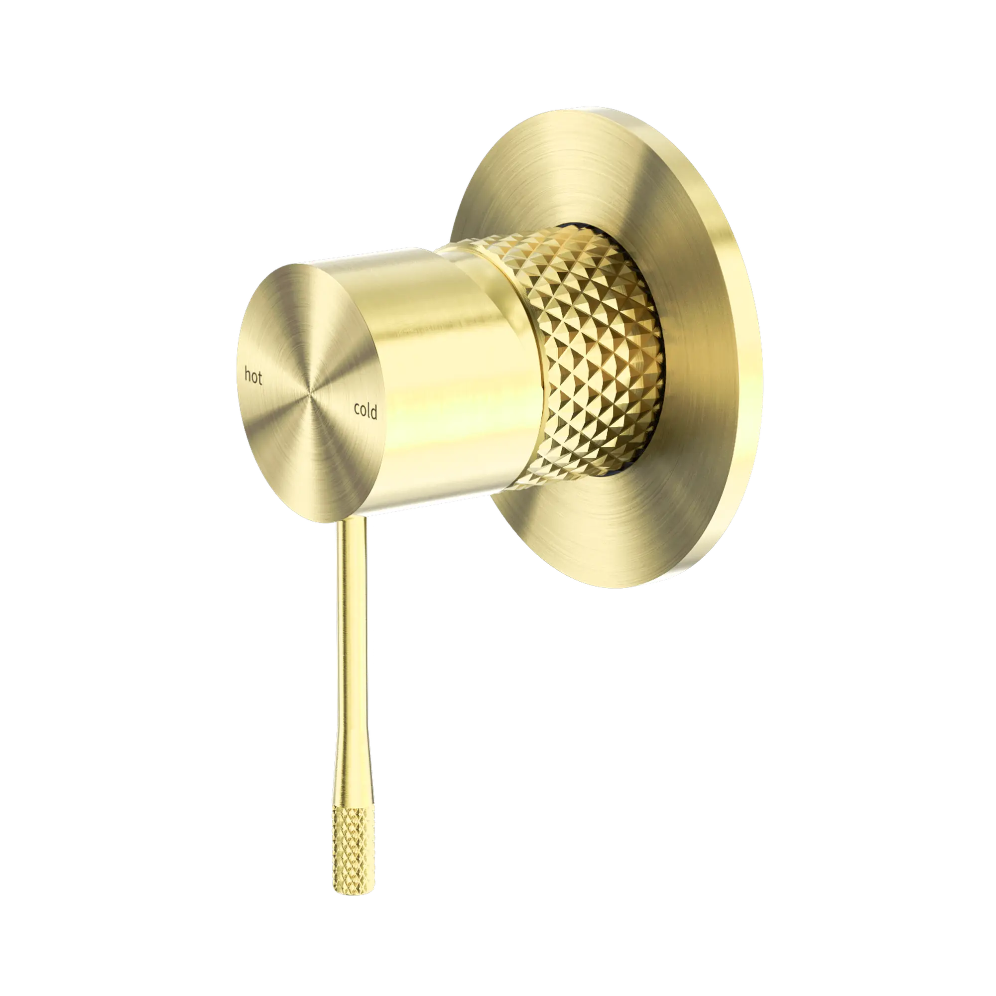 NR251909 BG Opal Shower Mixer 80mm Plate Brushed Gold image 1