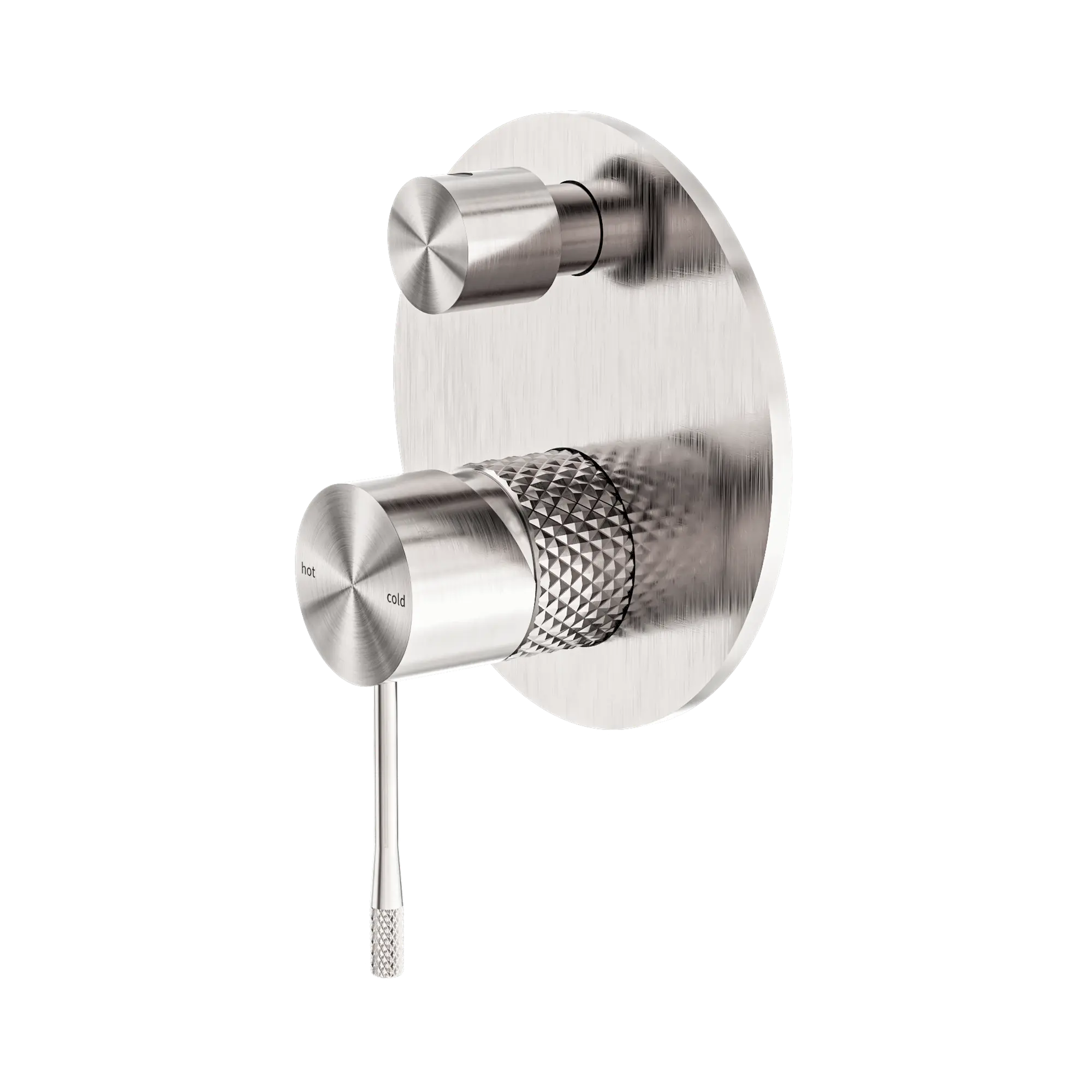NR251909a BN Opal Shower Mixer With Divertor Brushed Nickel image 1