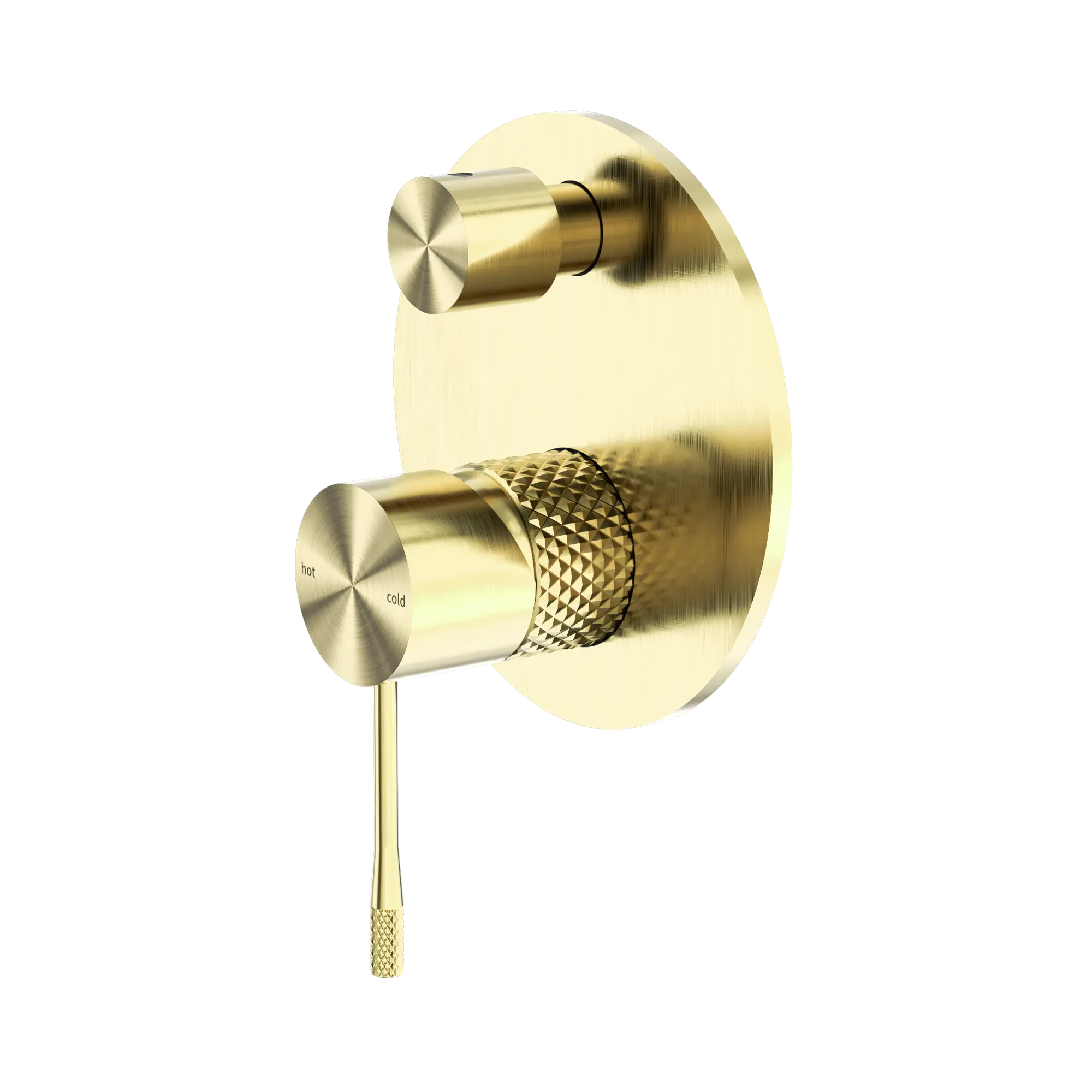 NR251909a BG Opal Shower Mixer With Divertor Brushed Gold image 1