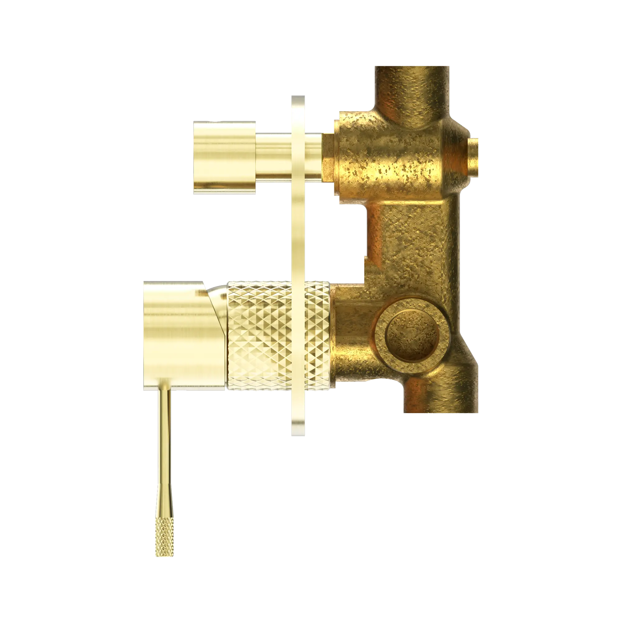 NR251909a BG Opal Shower Mixer With Divertor Brushed Gold image 3