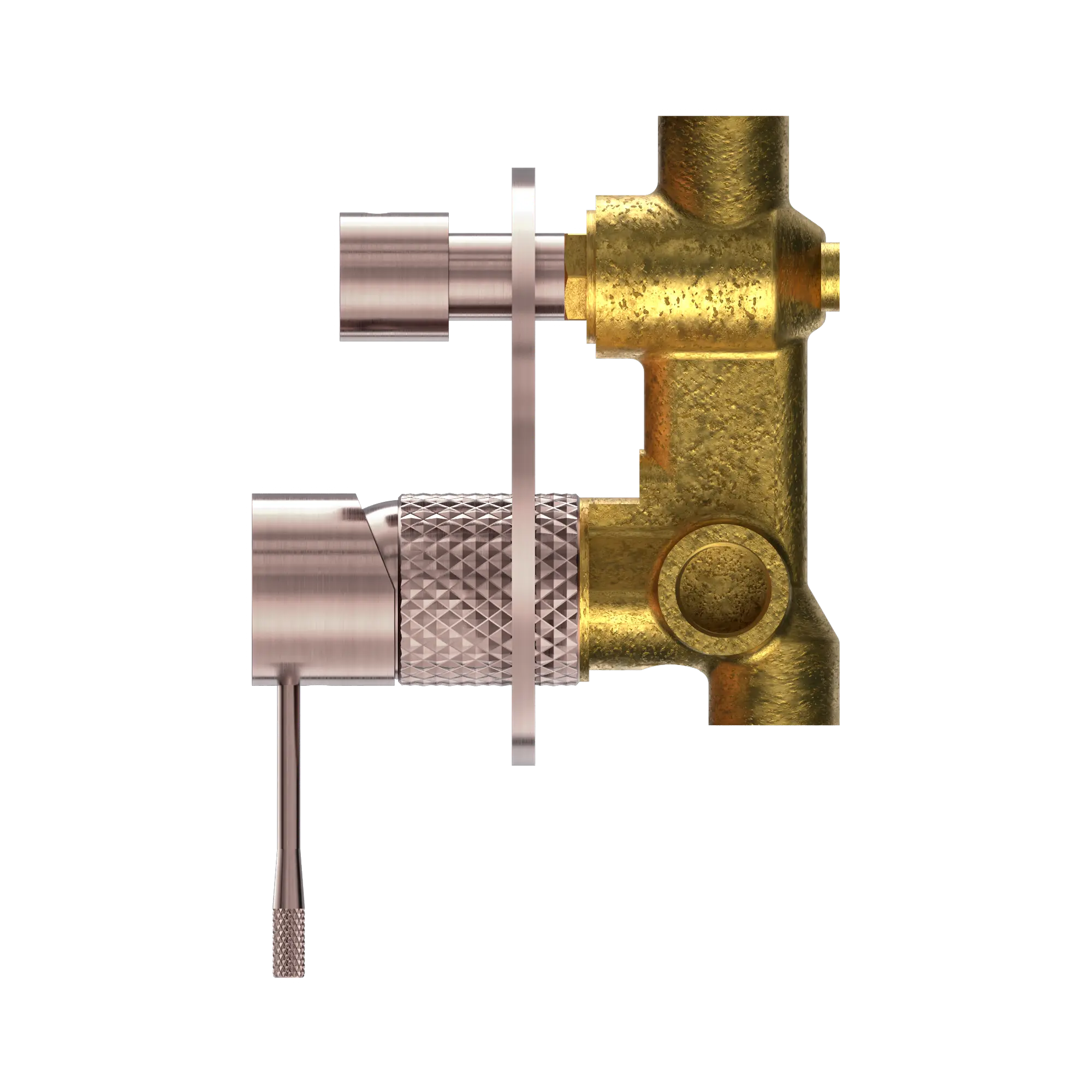 NR251909a BZ Opal Shower Mixer With Divertor Brushed Bronze image 3