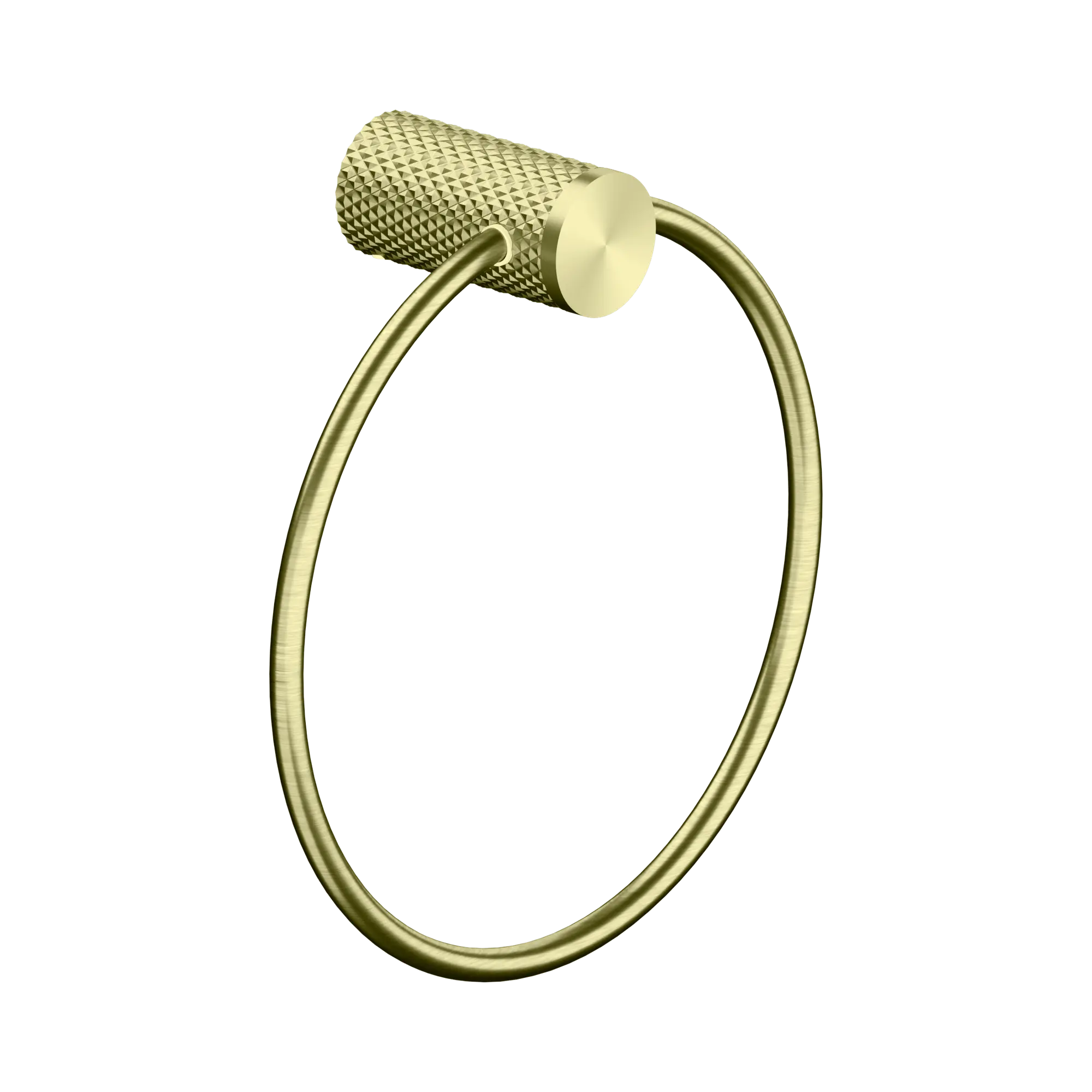 NR2580a BG Opal Towel Ring Brushed Gold image 1