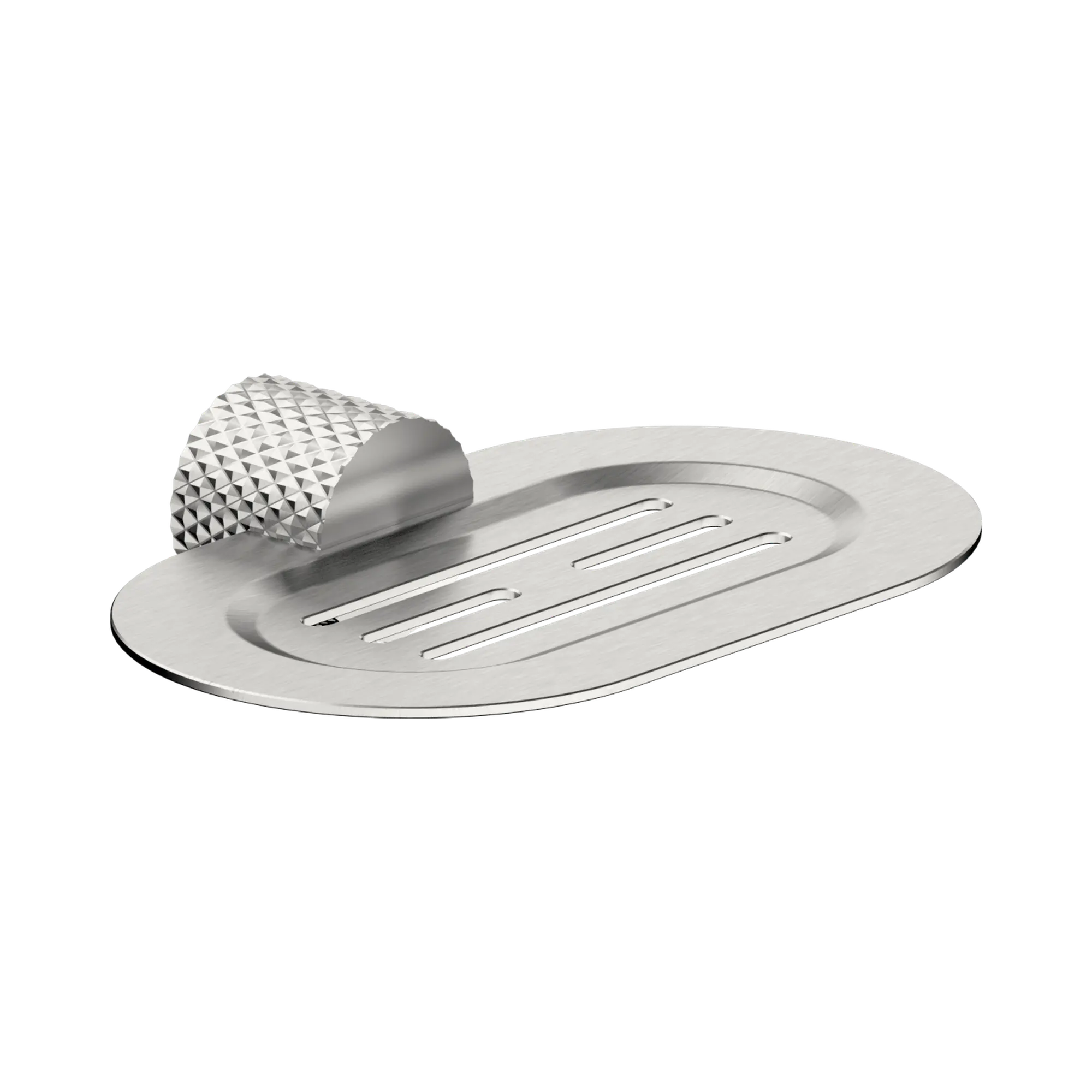 NR2581 BN Opal Soap Dish Holder Brushed Nickel image 1