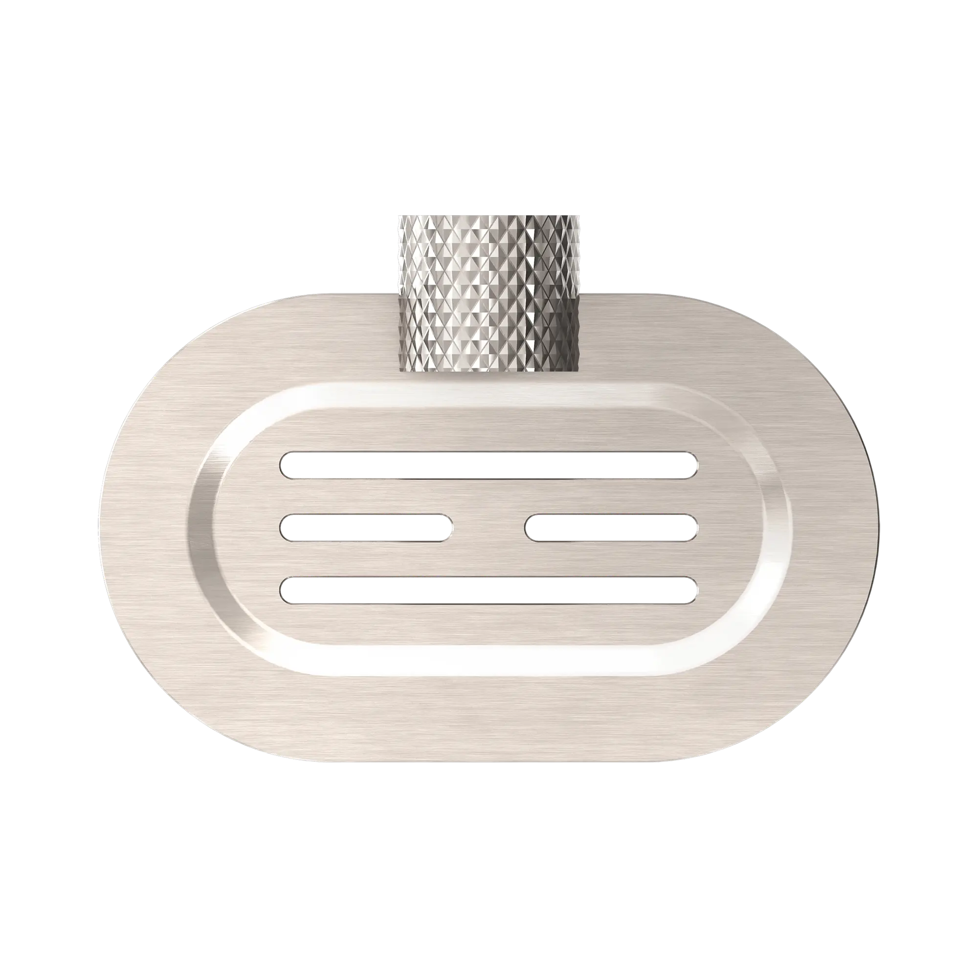 NR2581 BN Opal Soap Dish Holder Brushed Nickel image 2