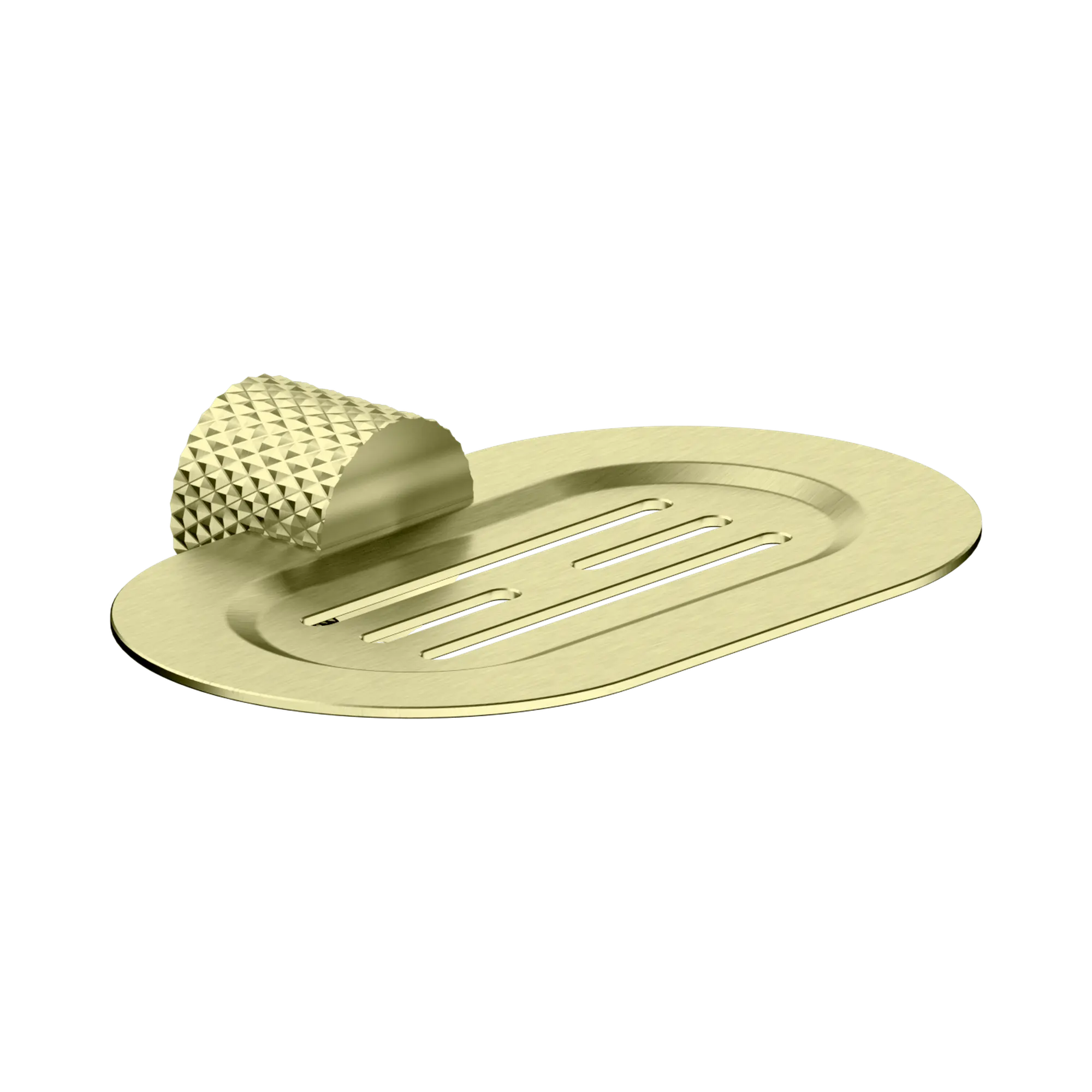 NR2581 BG Opal Soap Dish Holder Brushed Gold image 1