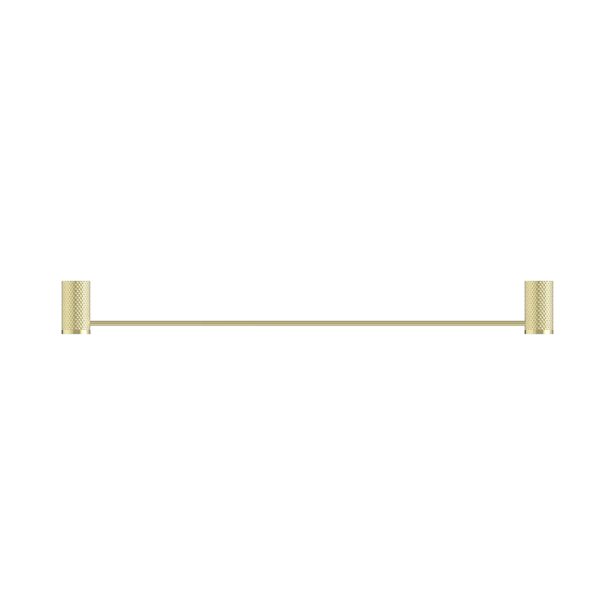 NR2524 BG Opal Single Towel Rail 600mm Brushed Gold image 2