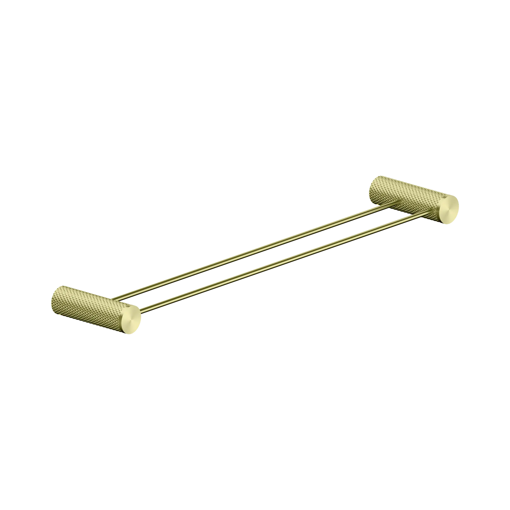 NR2524d BG Opal Double Towel Rail 600mm Brushed Gold image 1