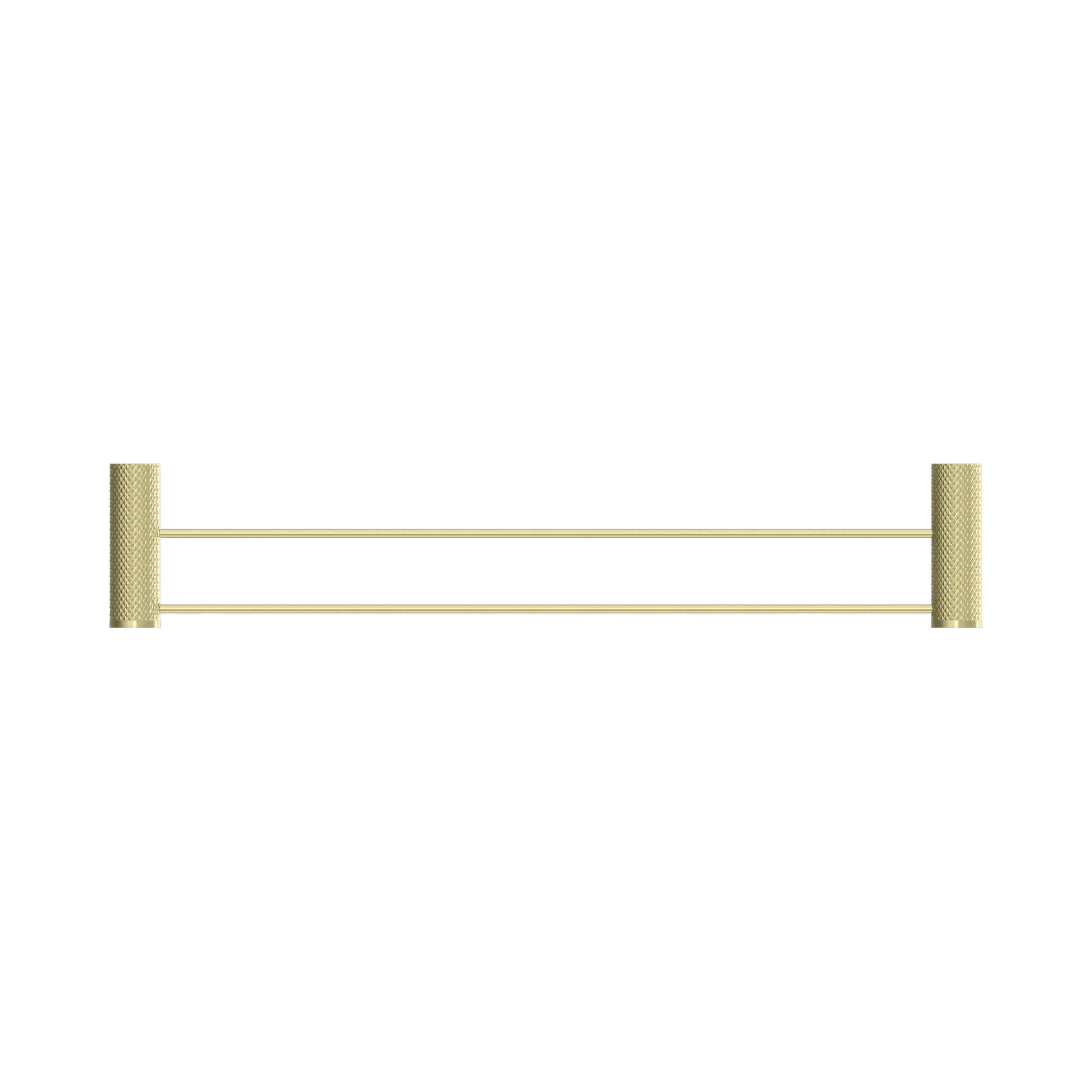 NR2524d BG Opal Double Towel Rail 600mm Brushed Gold image 2