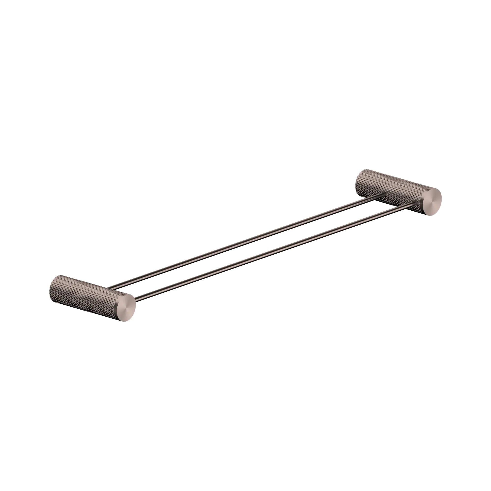 NR2524d BZ Opal Double Towel Rail 600mm Brushed Bronze image 1