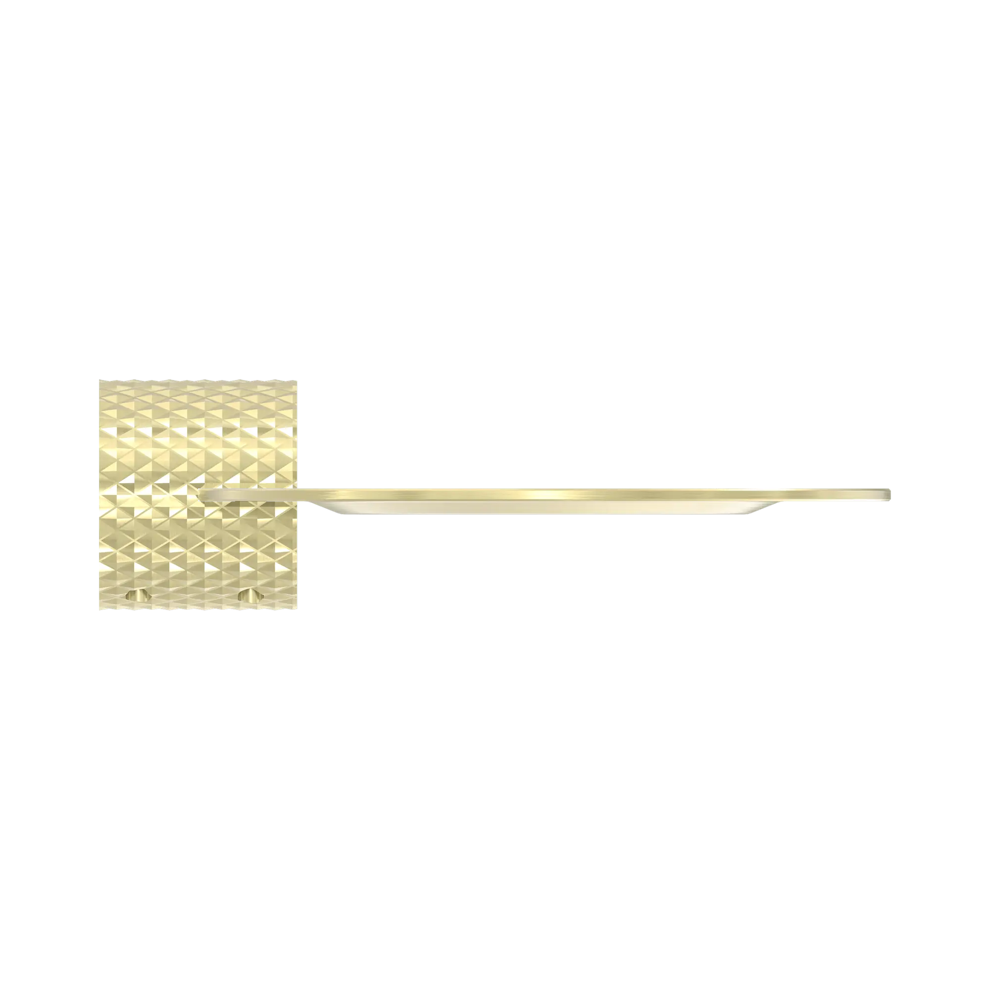 NR2587a BG Opal Metal Shower Shelf Brushed Gold image 3